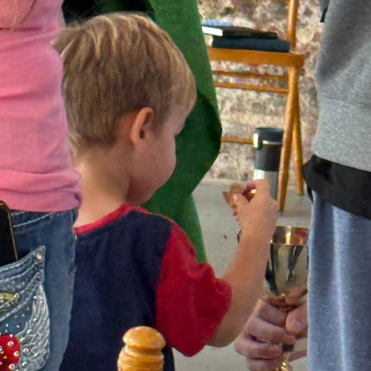 The Bread we Break
"They're not old enough to understand."
We offer communion to all the baptized Christians who follow Christ. In sharing this bread and this cup, we participate in a sacred mystery that can only be realized through eating