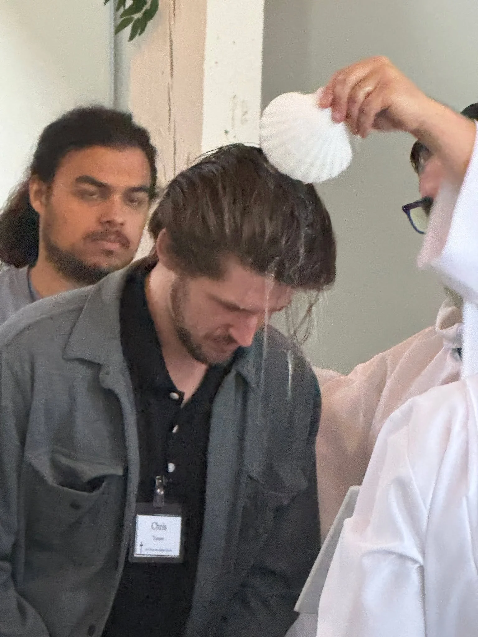 The practice of effusion (pouring water over the head) as a mode of baptism has deep roots in both Scripture and the earliest traditions of the Church. 

The Bible often uses the language of "pouring" to describe the inward reality that bap