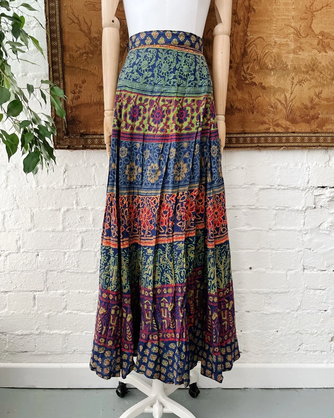 Long indian wrap clearance skirt