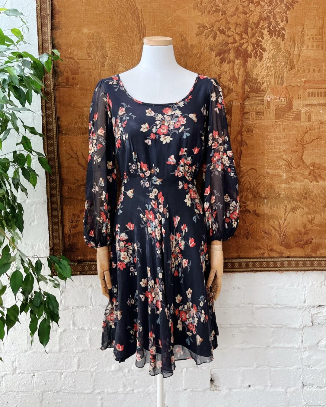 1970s hot sale floral dress