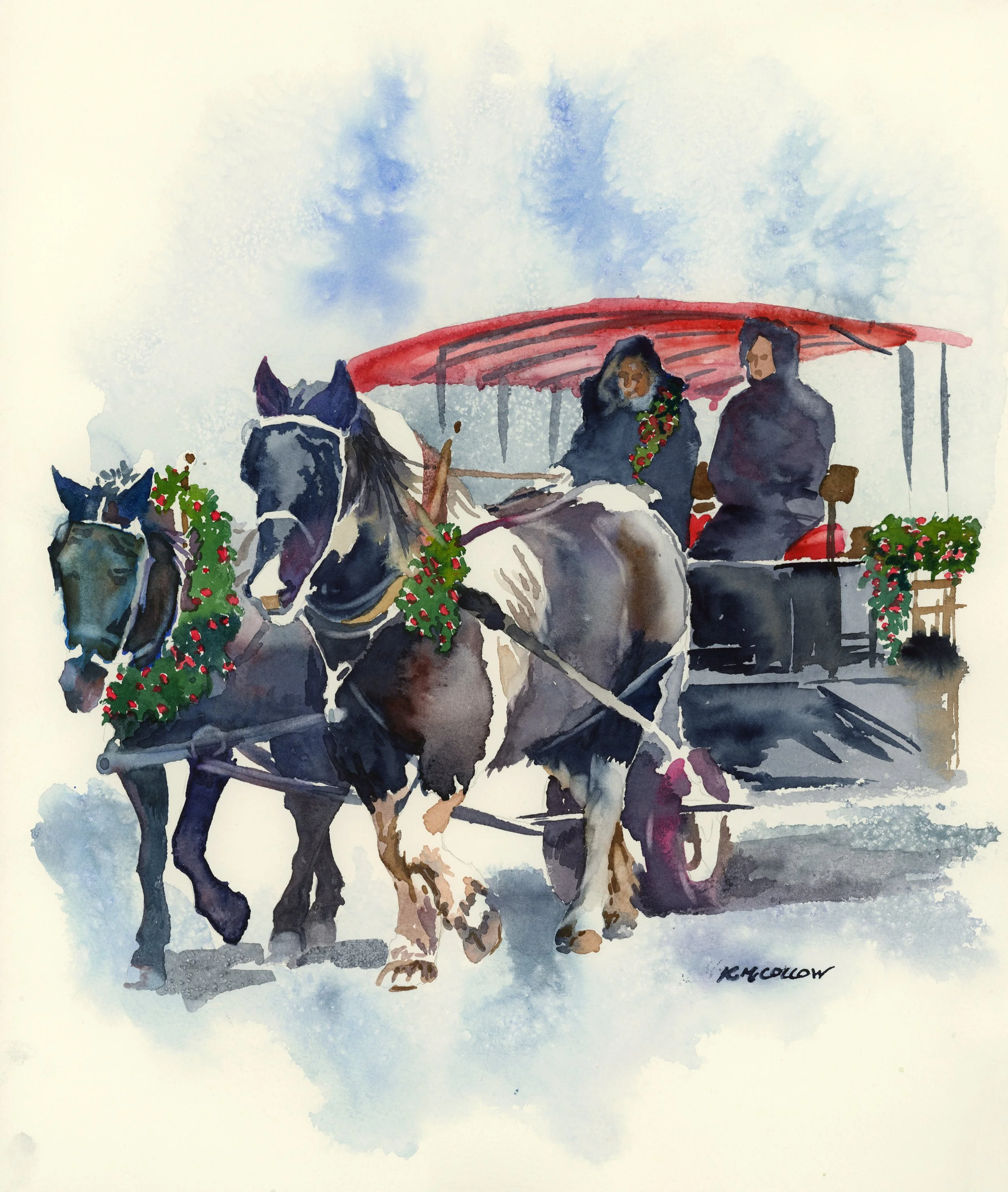 Sleigh Ride unframed print