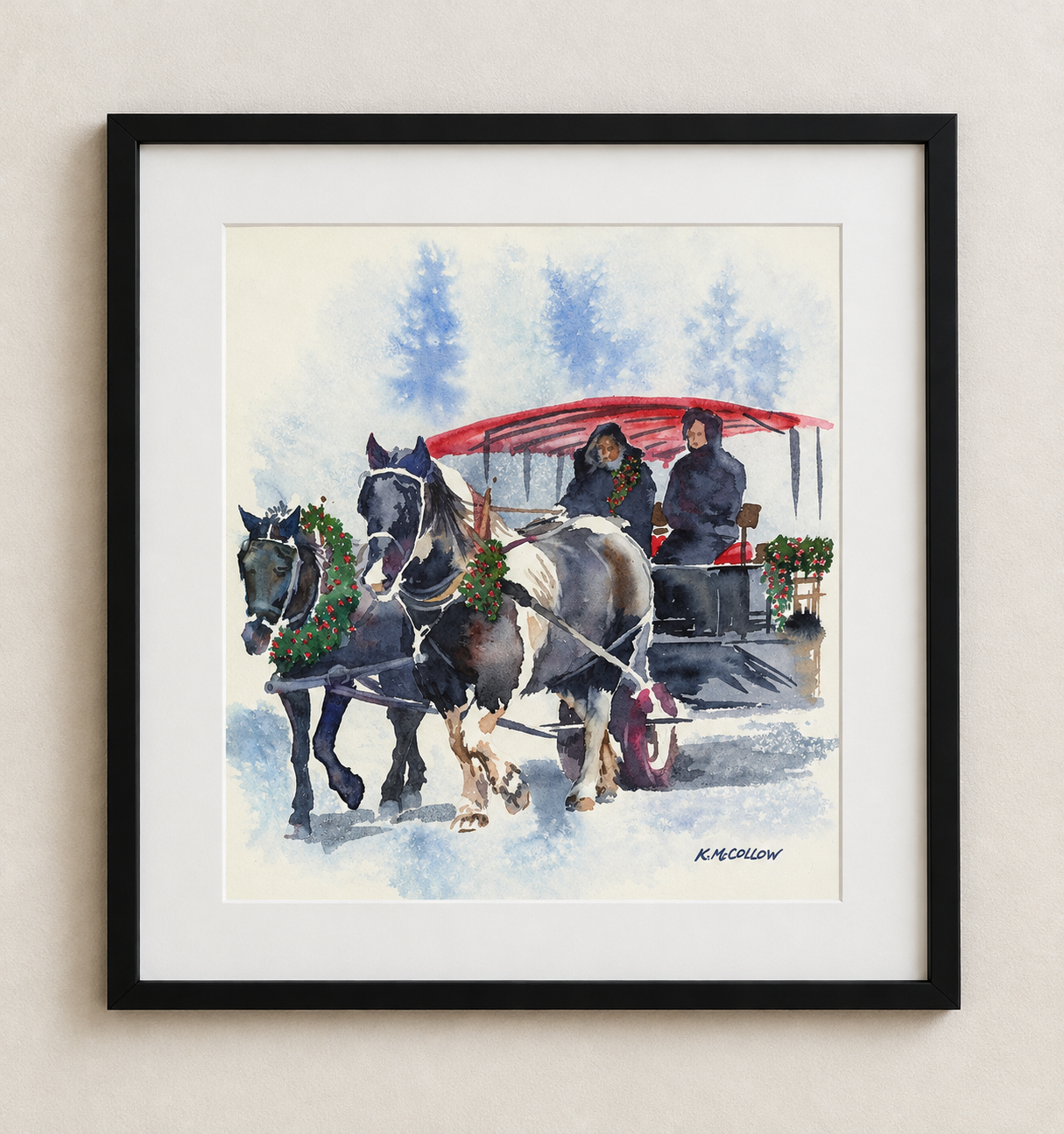 Sleigh Ride, framed print