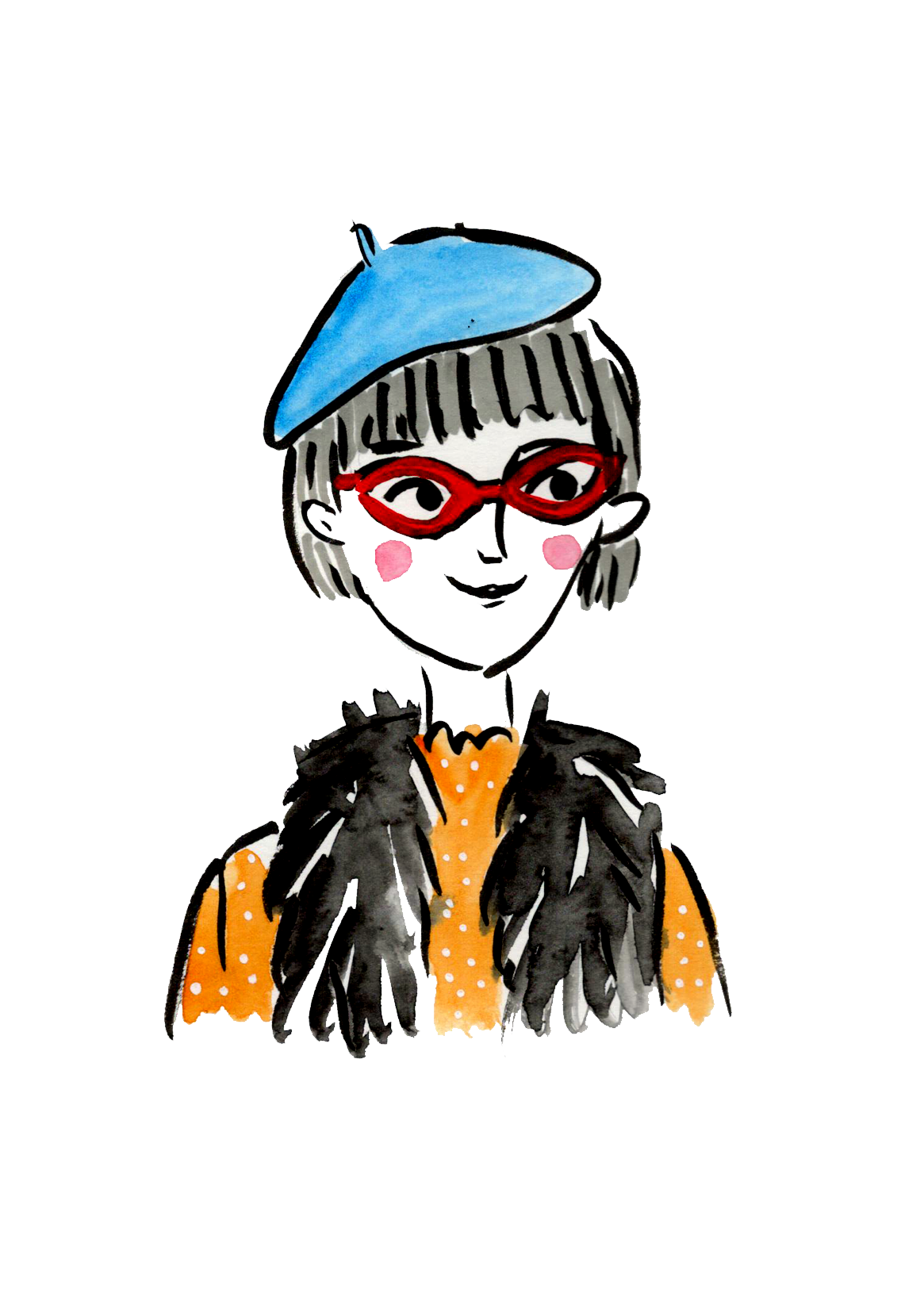 Live portrait fashion illustration