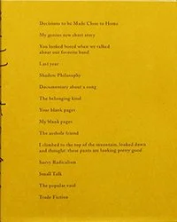 My Blank Pages by Michael Schmelling
(Ice Plant, 2015)