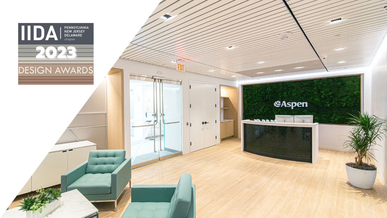 IIDA Design Awards- Aspen Insurance Office Project Receives Award in Best of Corporate under 20k Category 