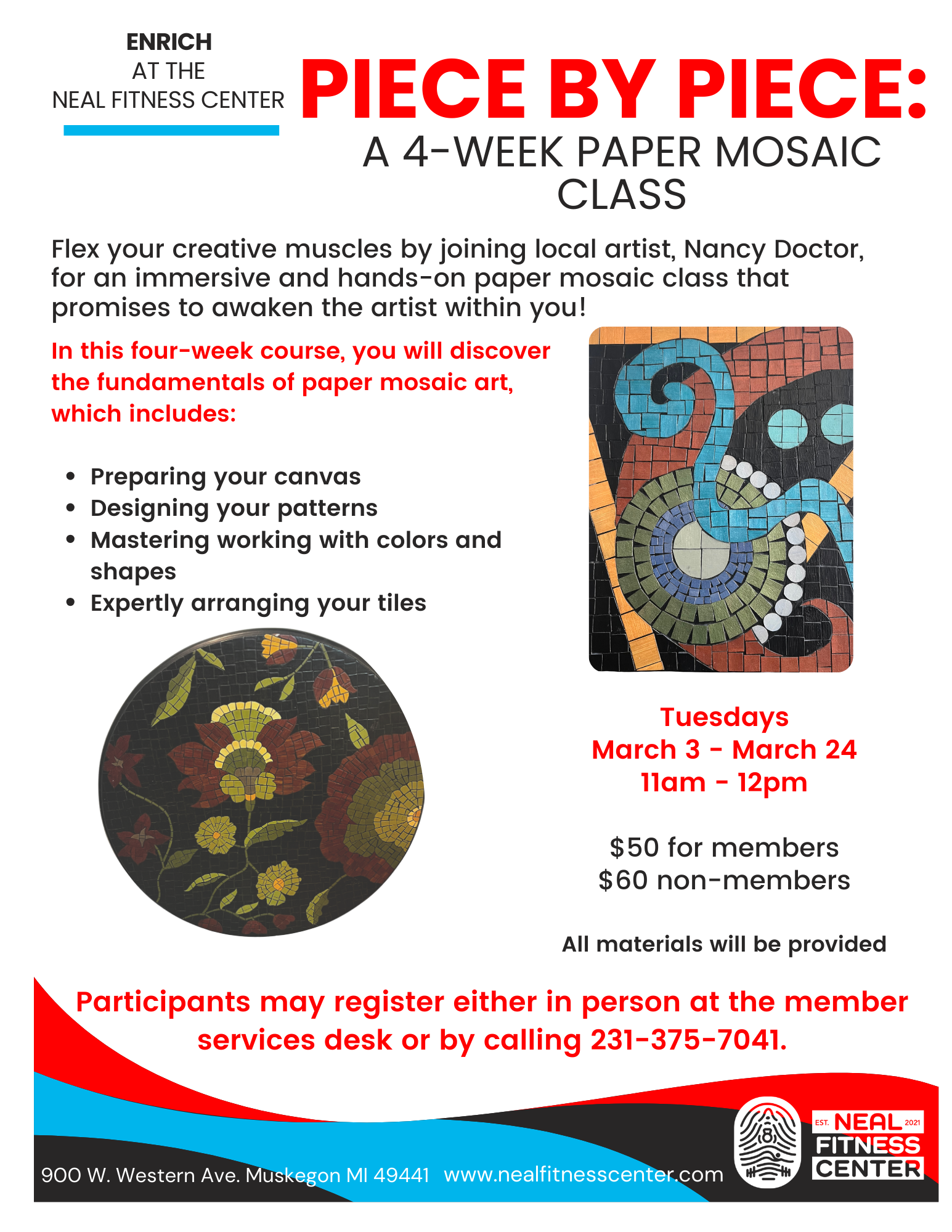 Piece by Piece: Paper Mosaic Class