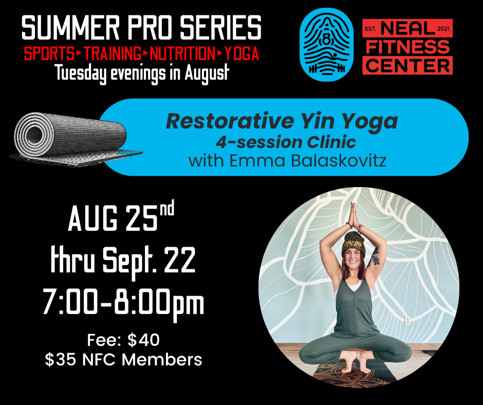 Restorative Yin Yoga 4-week Clinic