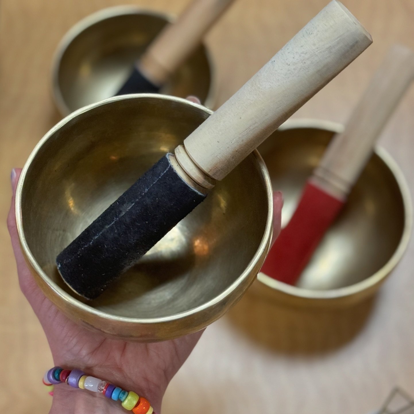 Back in stock ✨ Handmade Tibetan singing bowls! 

Singing Bowls are a perfect partner in meditation, and a great tool for relaxation that helps combat stress and anxiety. Each bowl is one of a kind with its own beautiful sound &amp; vibration ✨