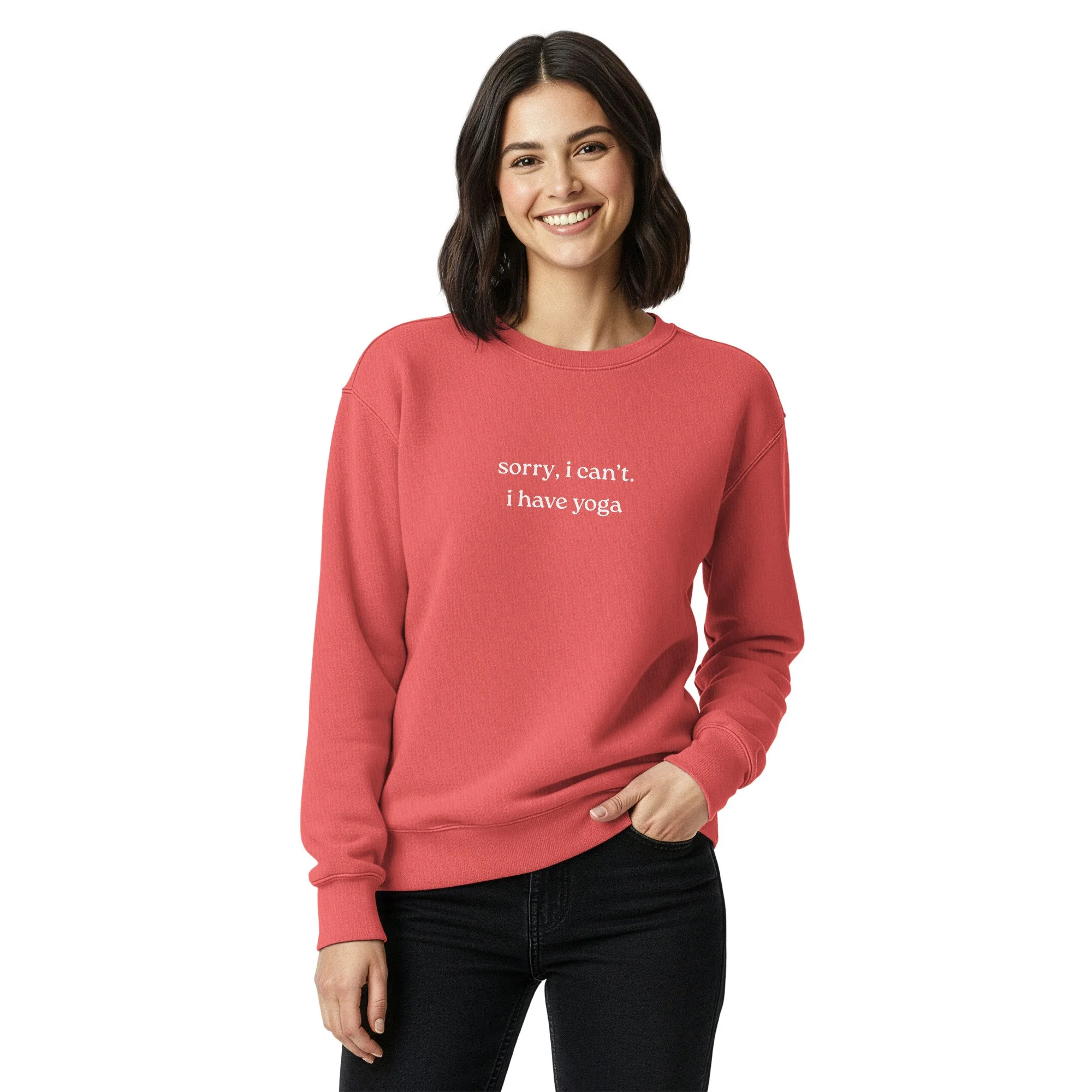 Sorry, I Can’t. I Have Yoga Crewneck Sweatshirt