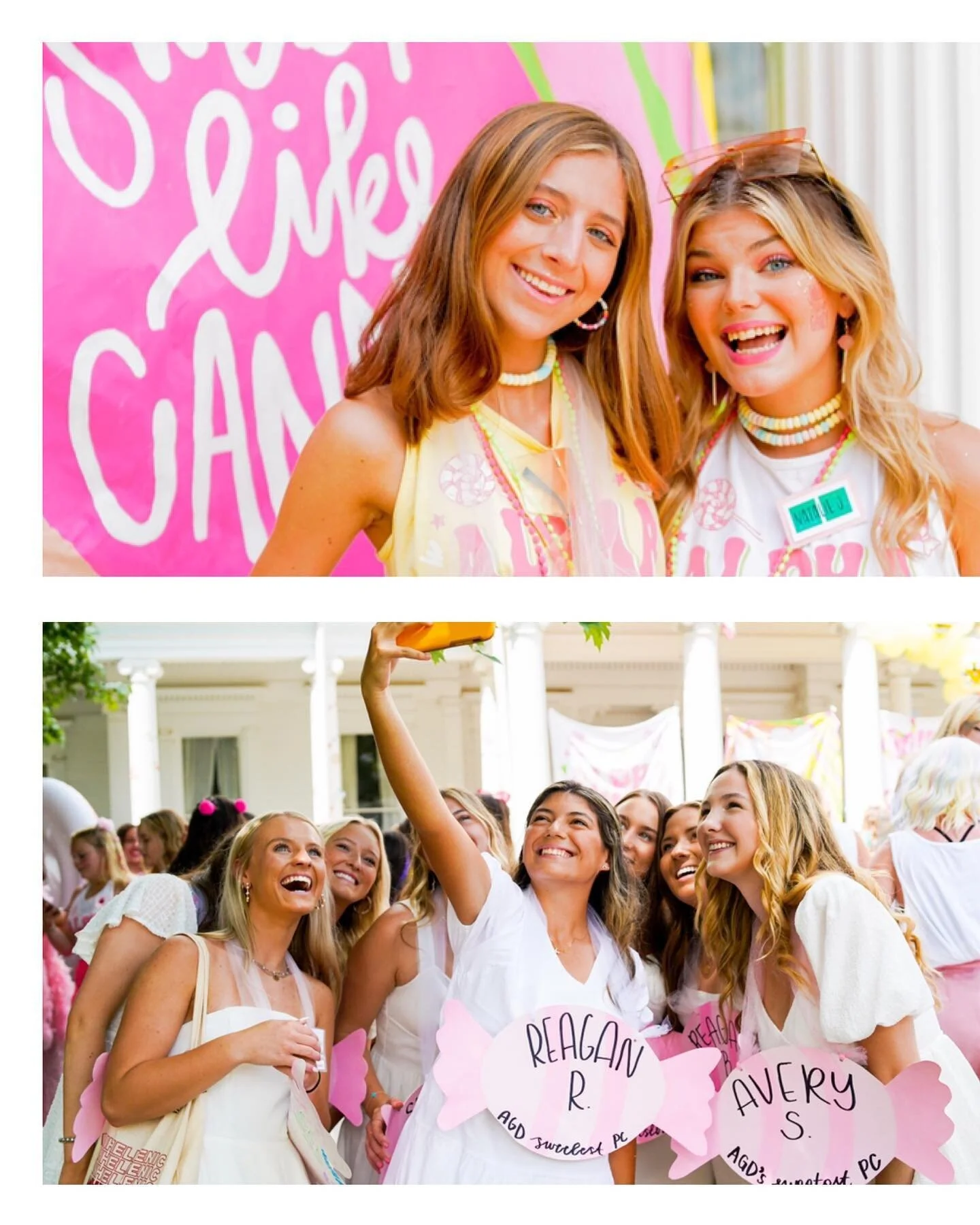 BID DAY WAS THE BEST KIND OF SUGAR RUSH 🍭💗🍬 #HOMESWEETHOME #THESWEETLIFE