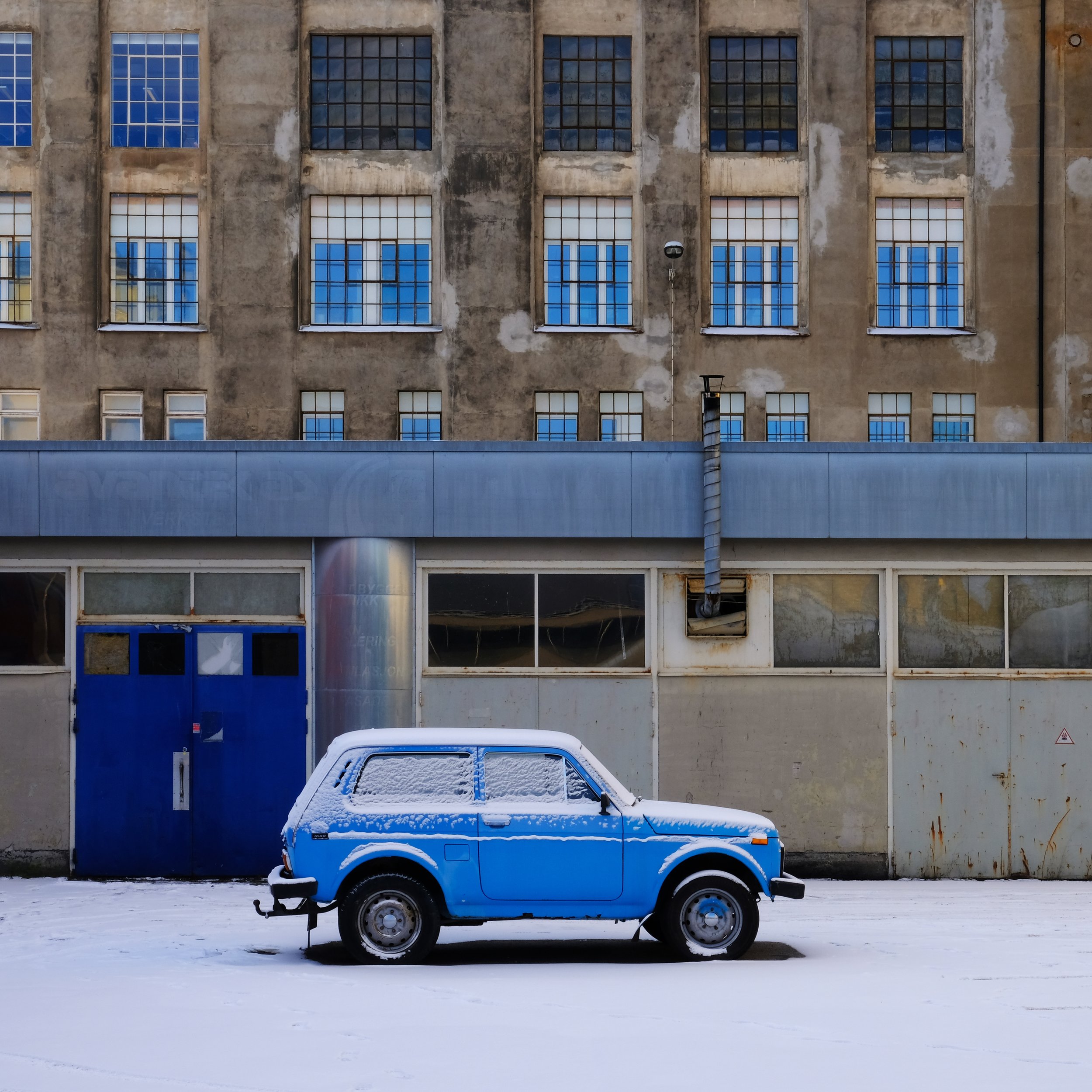 Verdensarv med blå Lada