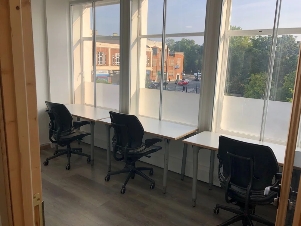 Three-person private office at Bespoke Spaces Archway
