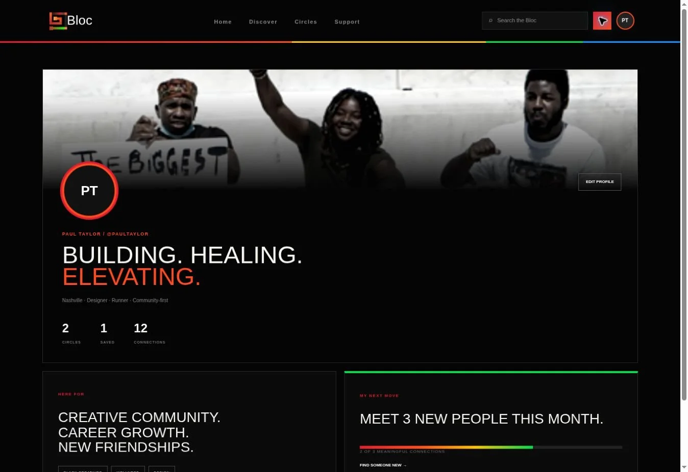 Bloc create meetup screen