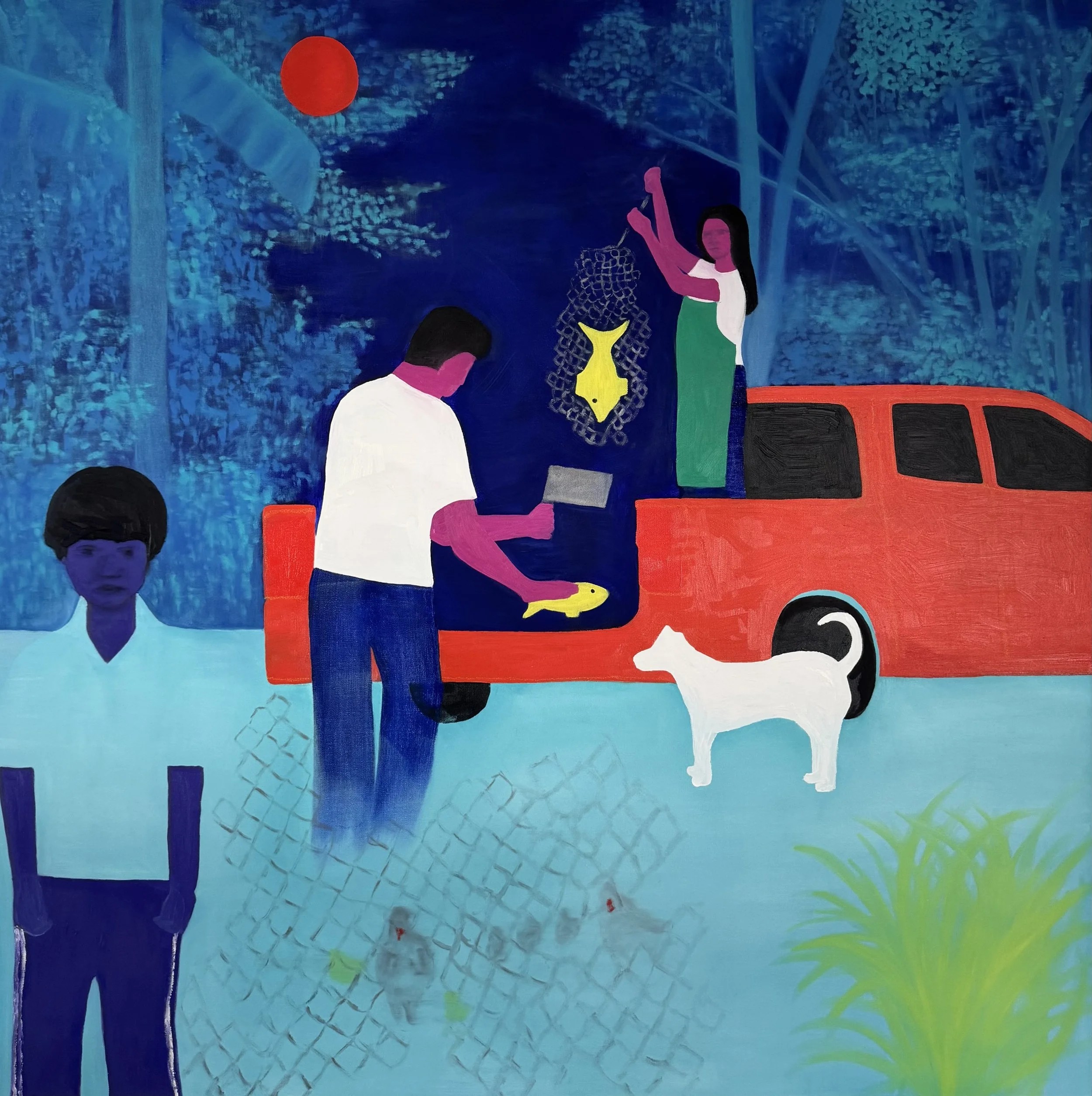 Fish Truck, 48" x 48", 2026