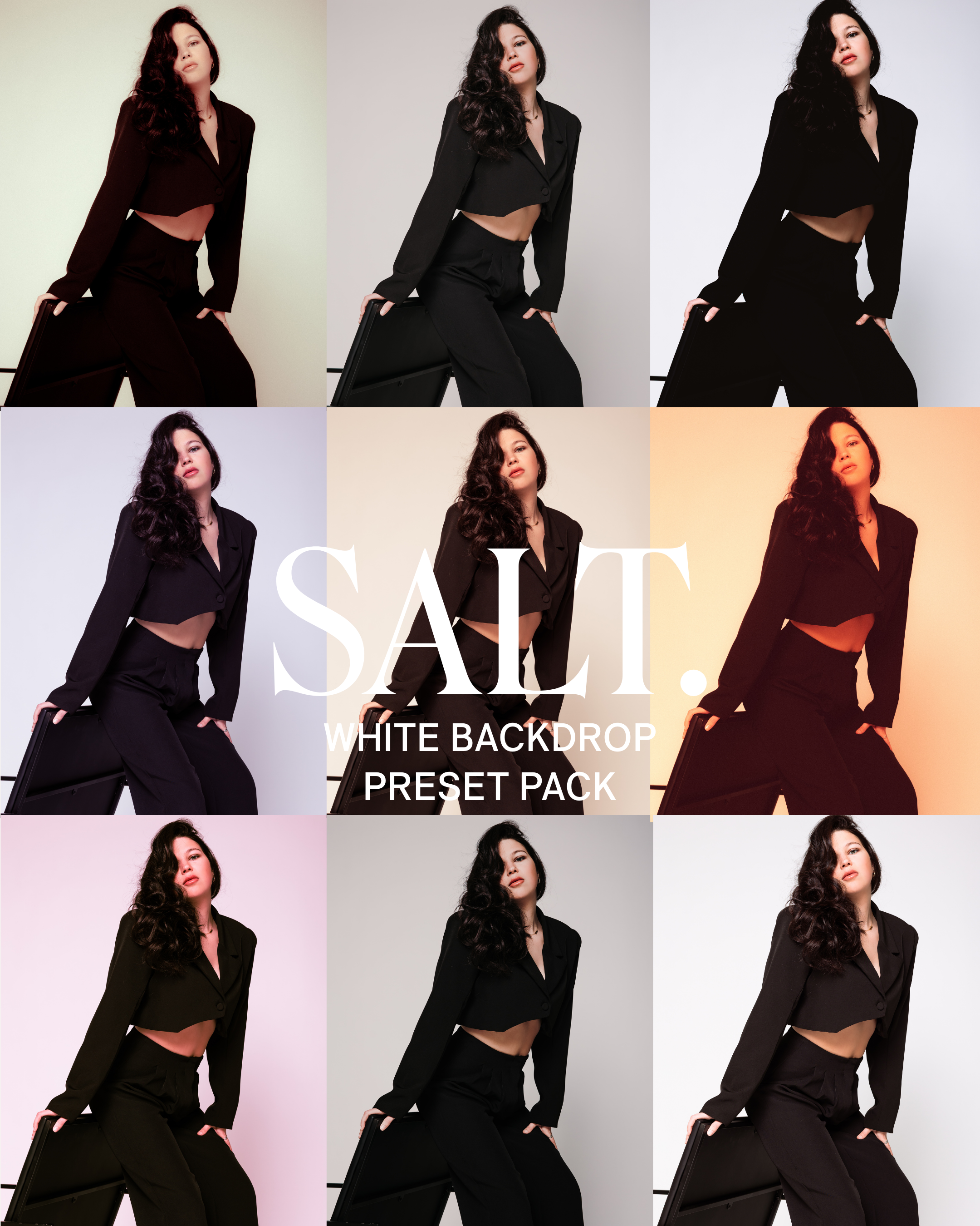 SALT. White Backdrop Preset Pack