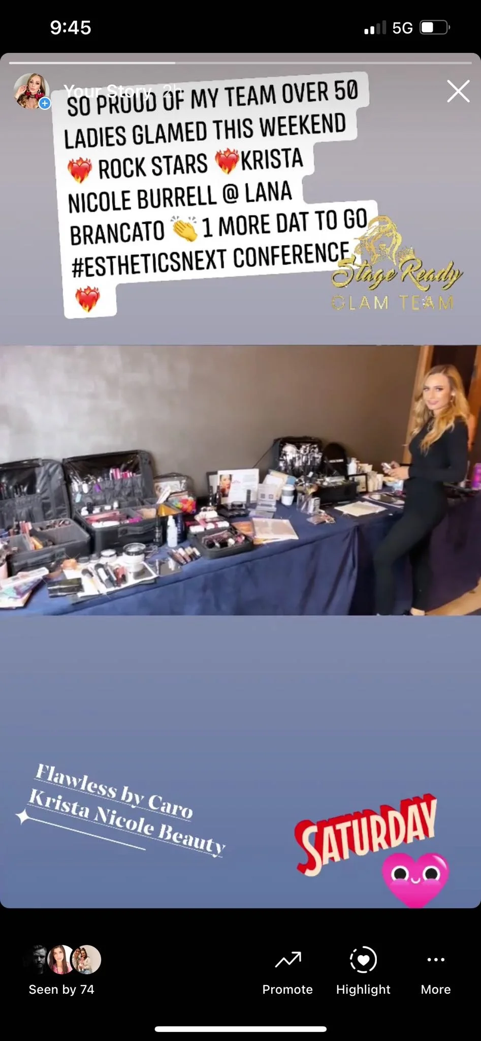 on camera production make-up