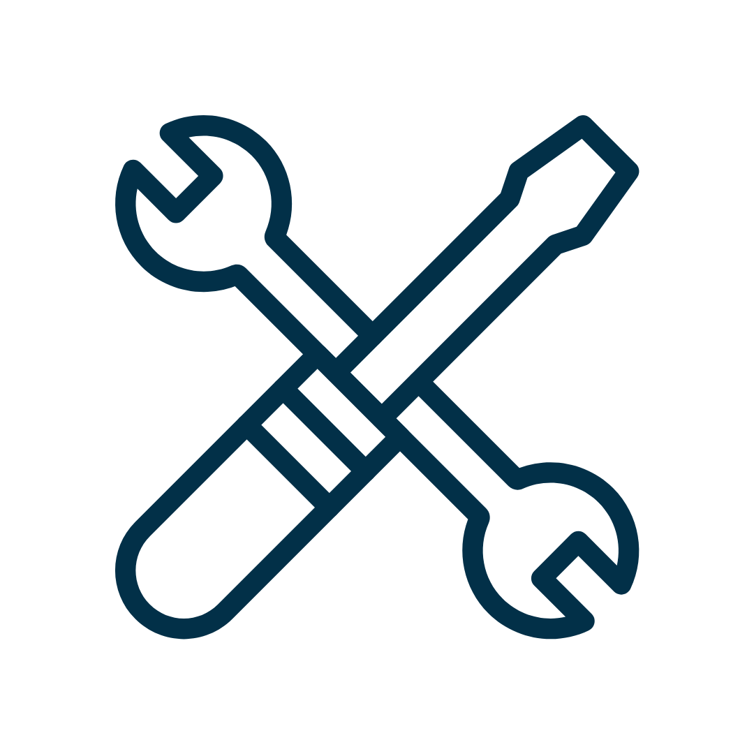 Icon of a crossed wrench and screwdriver.