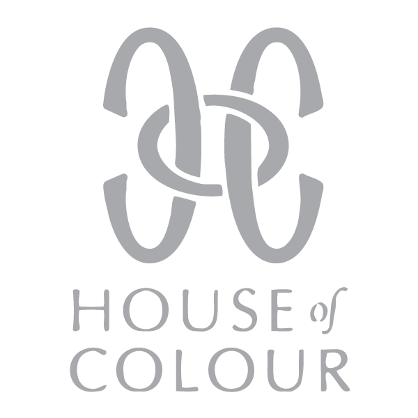 Logo with an intricate knot design and the text "HOUSE of COLOUR" underneath.