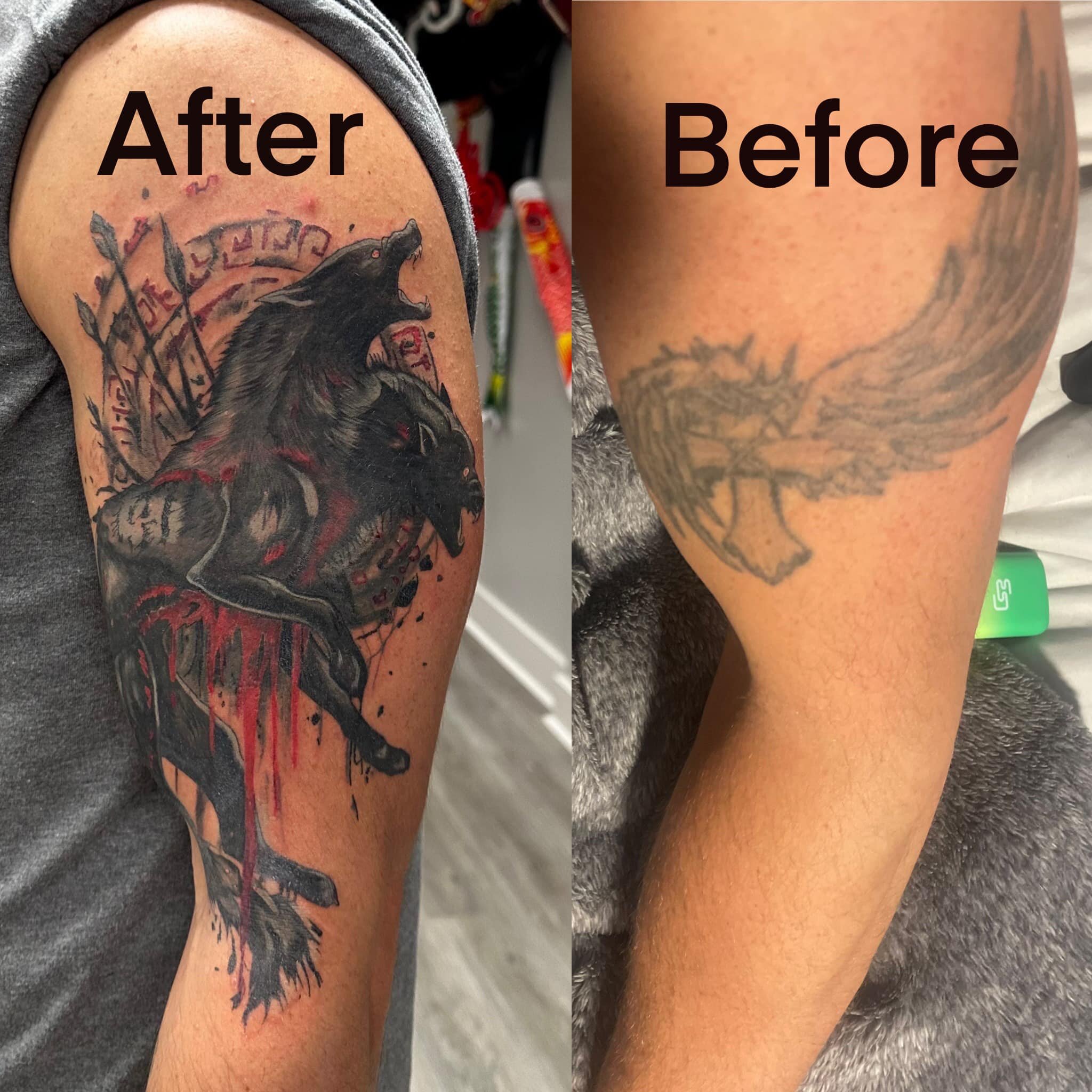 Cover up tattoo done in 8 hours.

Thanks for supporting 🙏