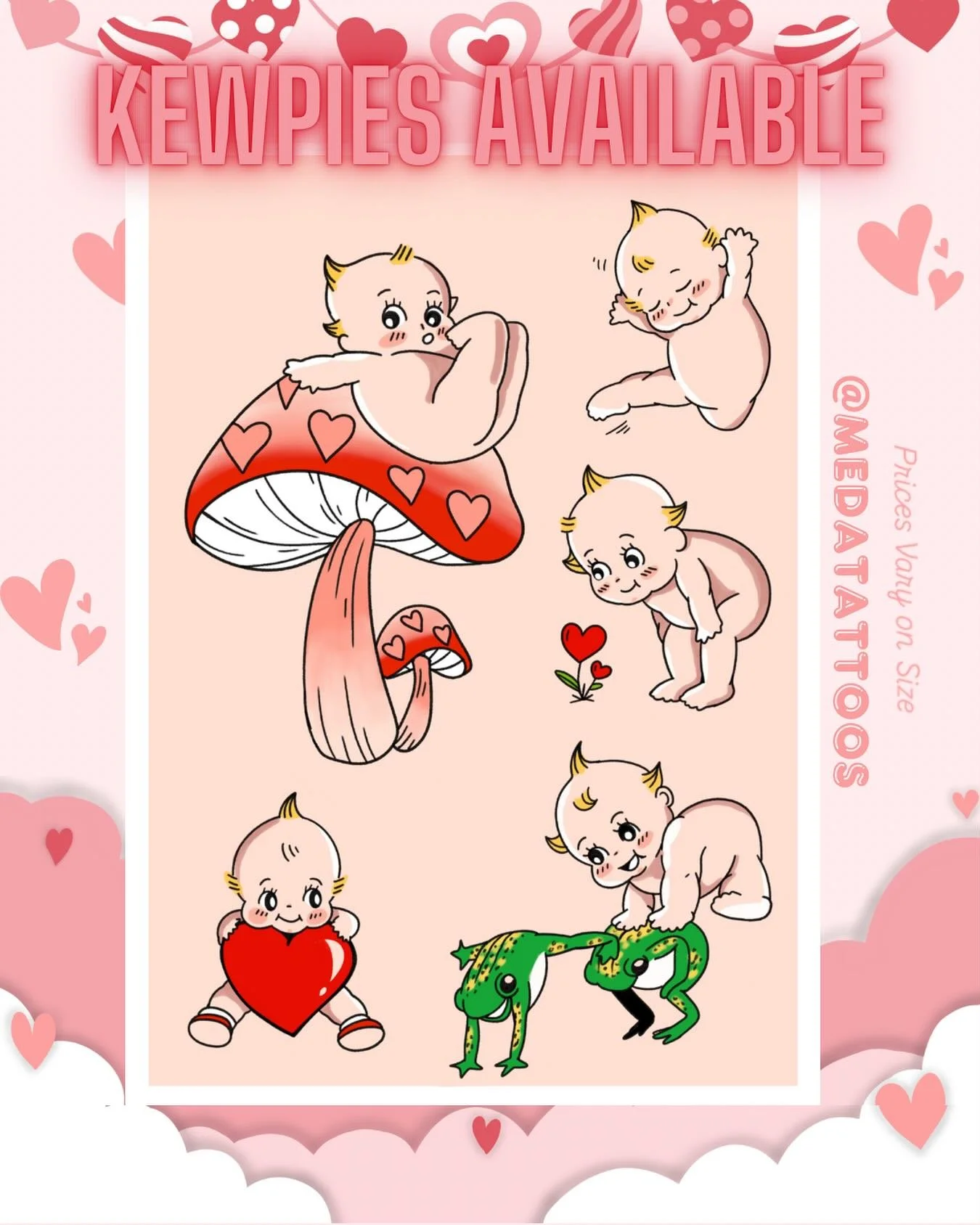 Kewpie’s Available for the Valentine’s Season 🥰
DM for questions or to book one of these little babies! Pricing ranges from $100-$275!
.
.
.
.
.
.
.
.
.
#kewpietattoo #kewpiedoll #flash #valentinesflash #valentine #valentinesday #valent