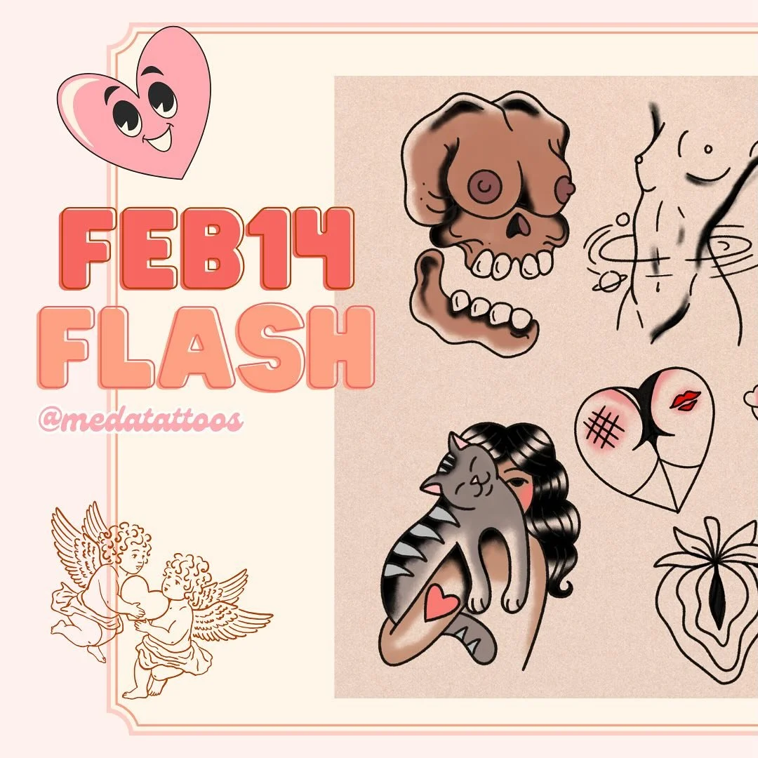 Valentines Flash is here! 😍🥰😘
DM to book to get yours! Or come with your friend or lover and make a date of it!😜
.
.
.
.
.
.
#valentines #valentinesday #valentinesflash #valentinestattoo #valentinesdaytattoo #flash #tattoo #tattooflash #tattoosho