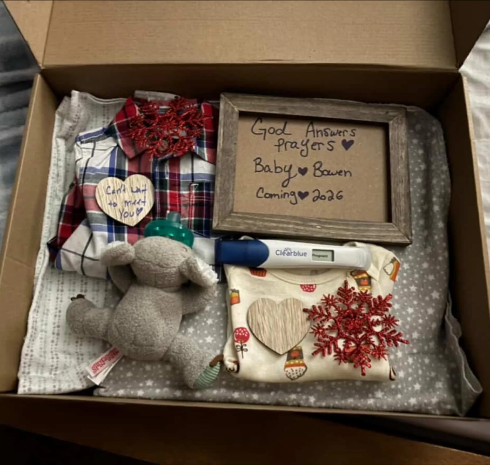 Well me and my wife have been keeping a little Christmas secret