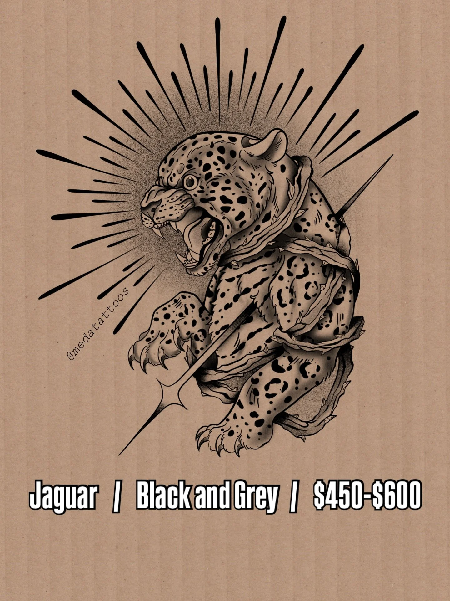 DM to claim and book this big kitty 🐆 
Although I do list prices on all my designs, they&rsquo;re all rough estimates!
Please note that prices can fluctuate depending on how the piece is actually going to be sized on you. Im also more than willing t