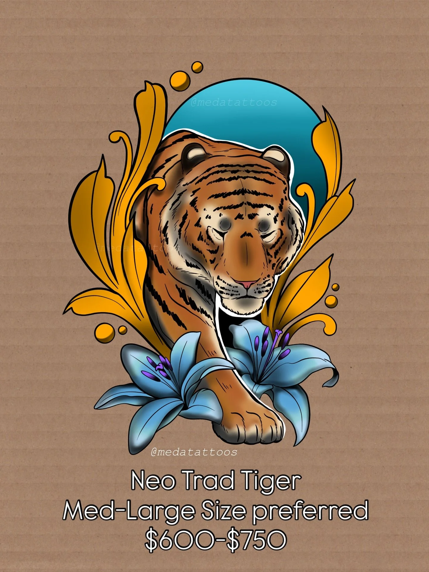 Surprise! I made another tiger 🤪🐅
Price Varies on size 📏 
DM for bookings or more info ☺️🫶🏼