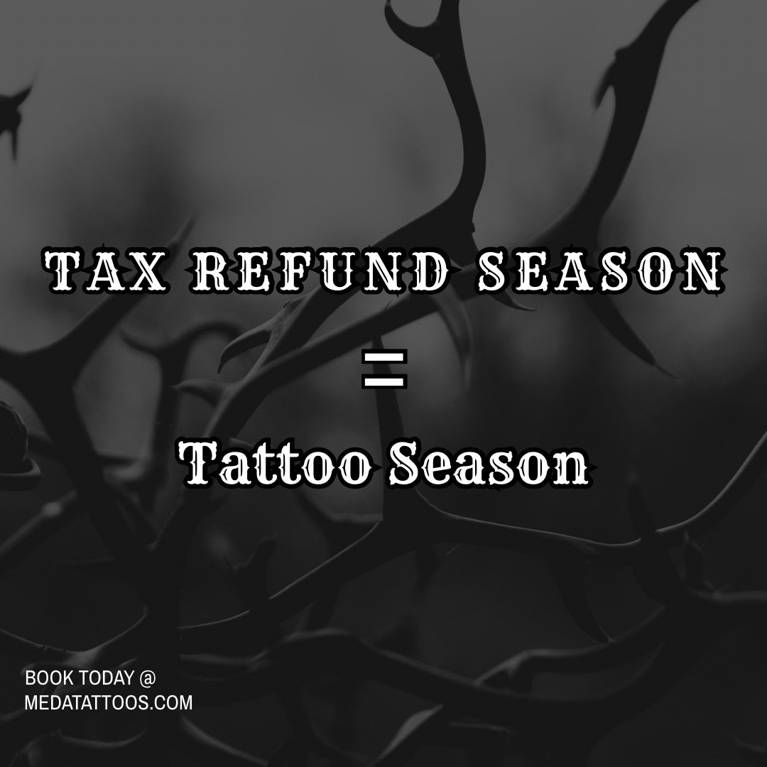 Tax refund just hit? 💸✨🙂&zwj;↕️

Turn that return into a lifetime purchase. Invest your refund into something permanent instead of something that&rsquo;ll be gone by next month.

Your tax refund could be:
🖋️ That sleeve you&rsquo;ve been planning
