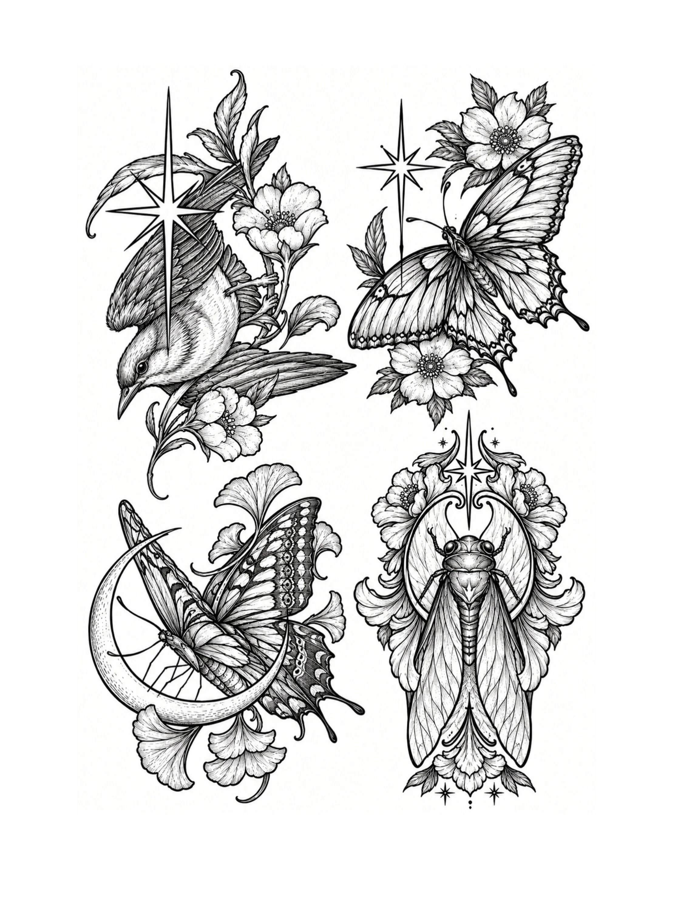 Some super cute designs I&rsquo;d love to tattoo. If you are interested in any of these designs please DM me or call @inkedarts for booking details. Thanks for looking!!! #fyp #finelinetattoo #tattoo #tattooidea #blackandgreytattoo