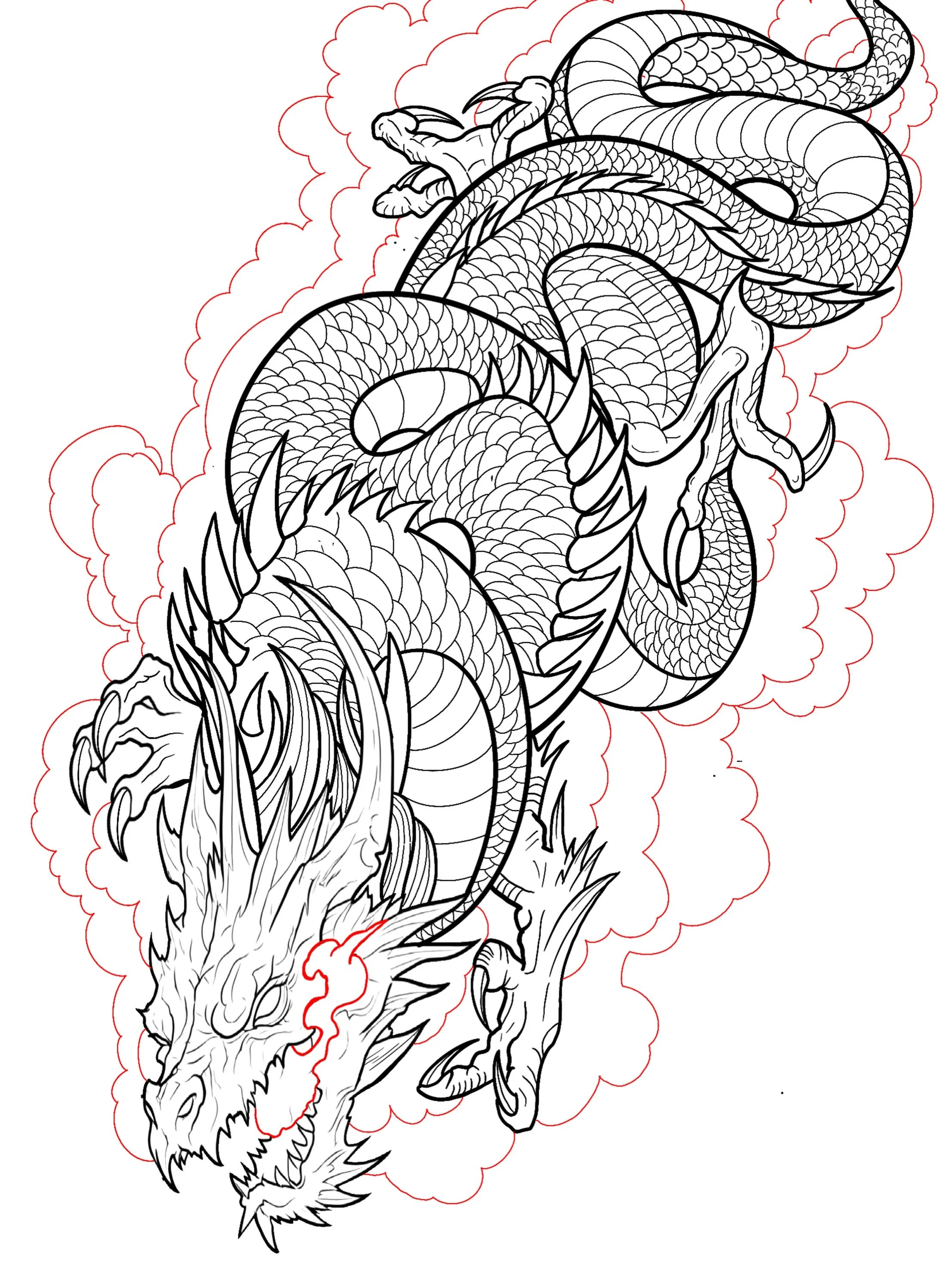 Super dope dragon design that I drew up and would love to tattoo it in color or black and gray. If you are interested in this piece please DM me or call @inkedarts for booking details. Thanks for looking!!! #fyp #finelinetattoo #tattoos #tattooed #ta