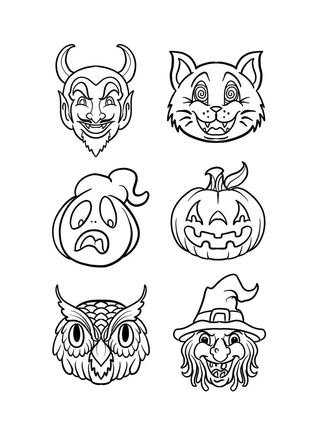 Halloween flash sheet 2 by Chris Bowen, Inked Arts Sugar Hill GA
