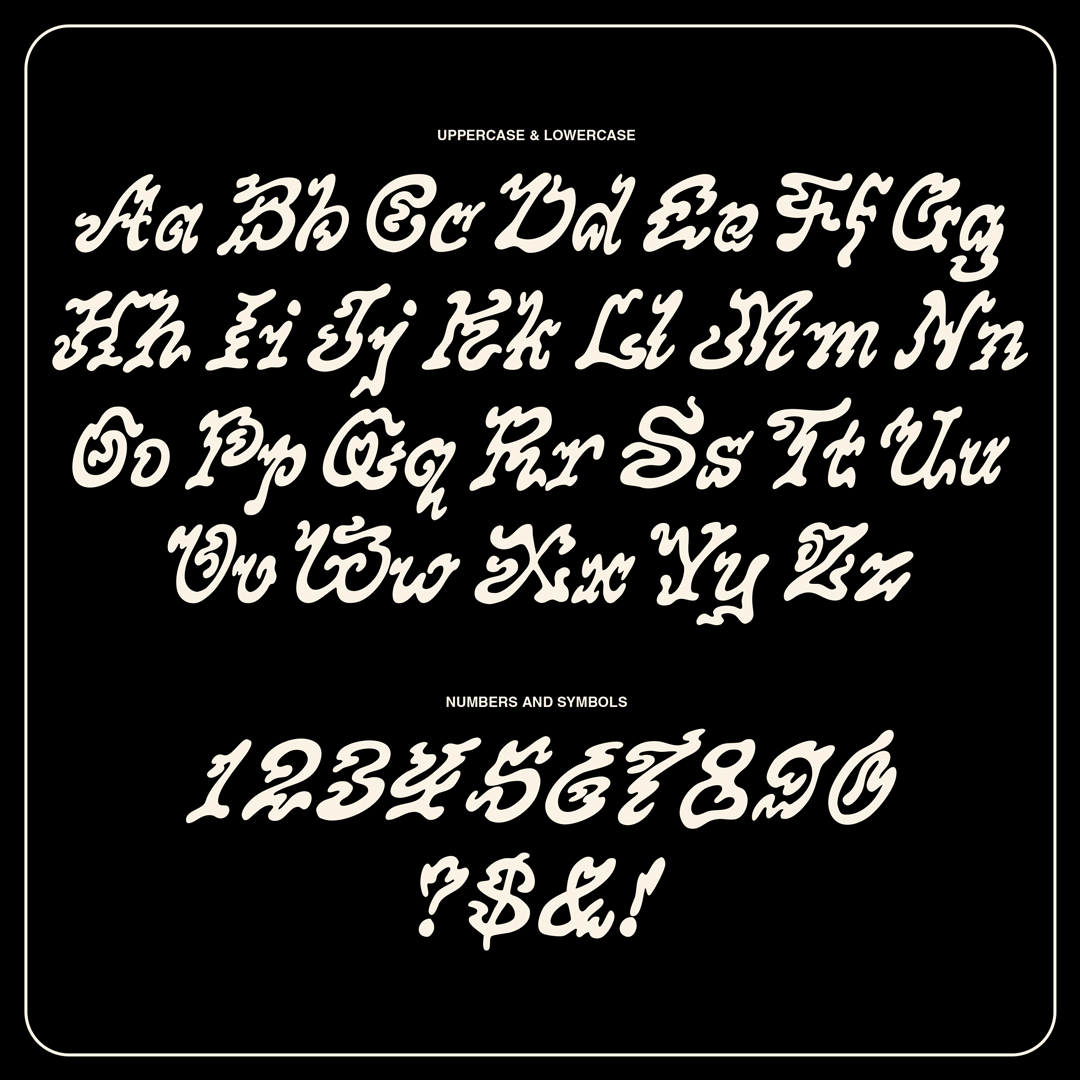 Hexed Display Font — Tom Gordon | Art & Design