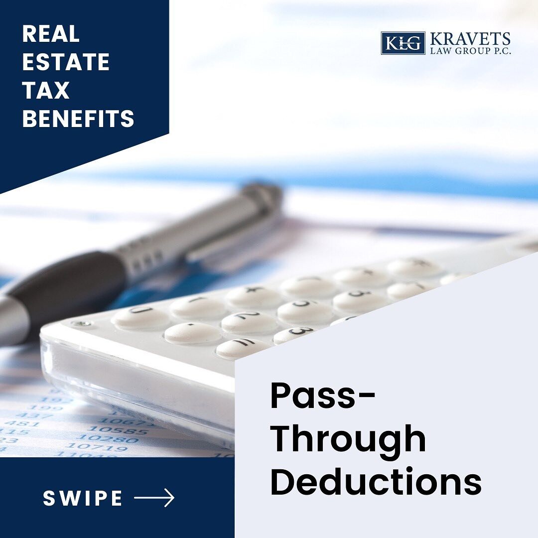 As part of our real estate tax advantage series, today we&rsquo;ll talk about &ldquo;pass-through deductions.&rdquo; 

A pass-through deduction allows you to deduct up to 20% of your qualified business income (QBI) on your personal taxes.

To qualify