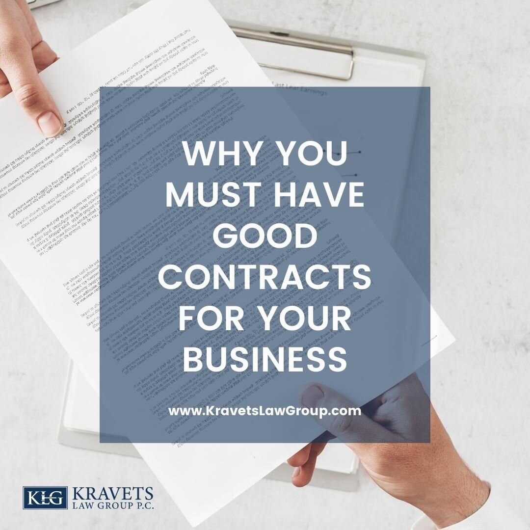 Contracts are like an insurance policy for your business. Not only do they protect you if something goes wrong, they also clearly outline the terms of the deal if either party misunderstands their responsibilities. 

If drafted correctly, your contra