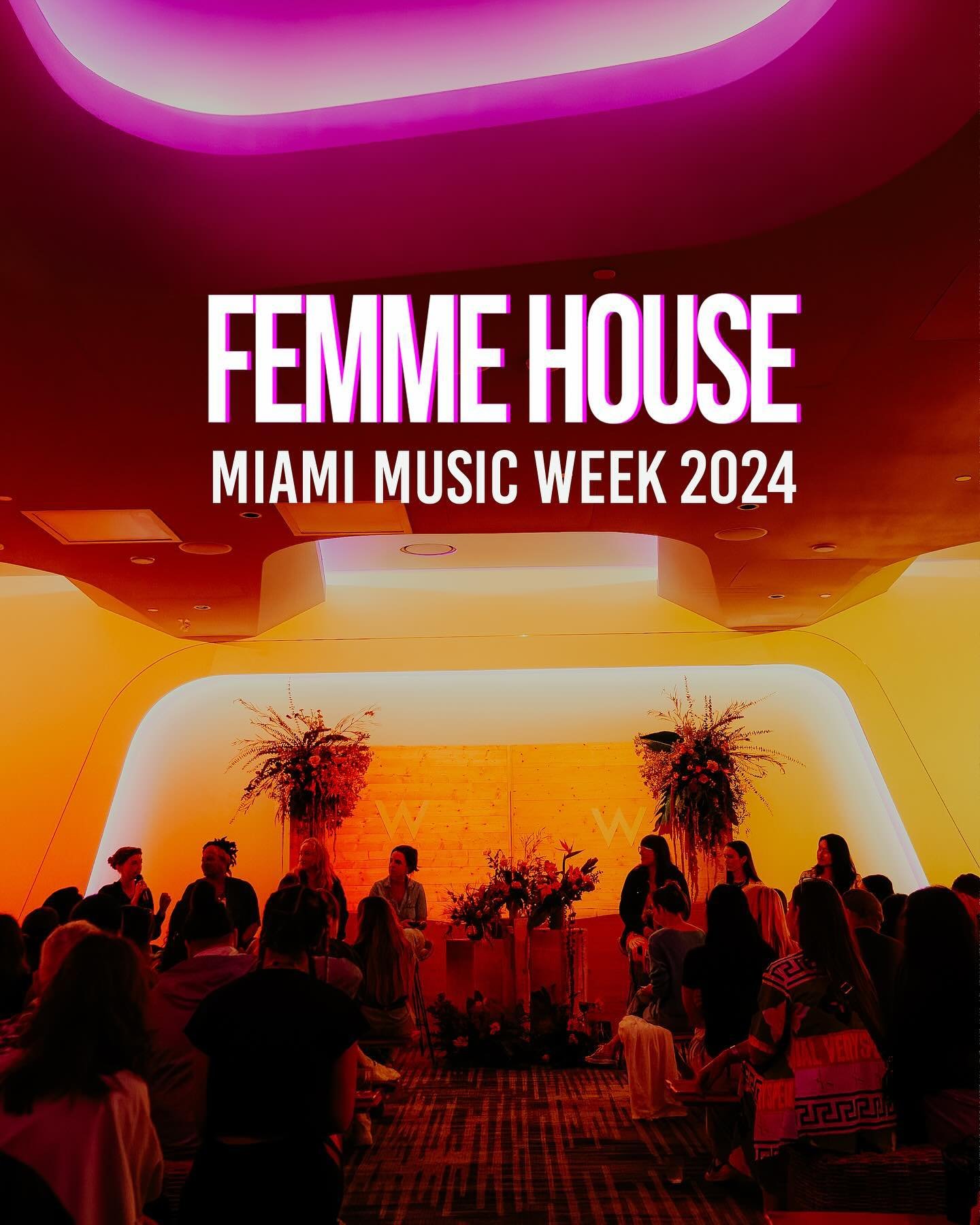 RECAP! 📸 Femme House&rsquo;s big day at Miami Music Week

☕️ First stop: We tagged along with our band of panelists &amp; fellows to network with women from all over the music industry at @meta&rsquo;s Celebrating Women in Dance Music Brunch

🏃&zwj
