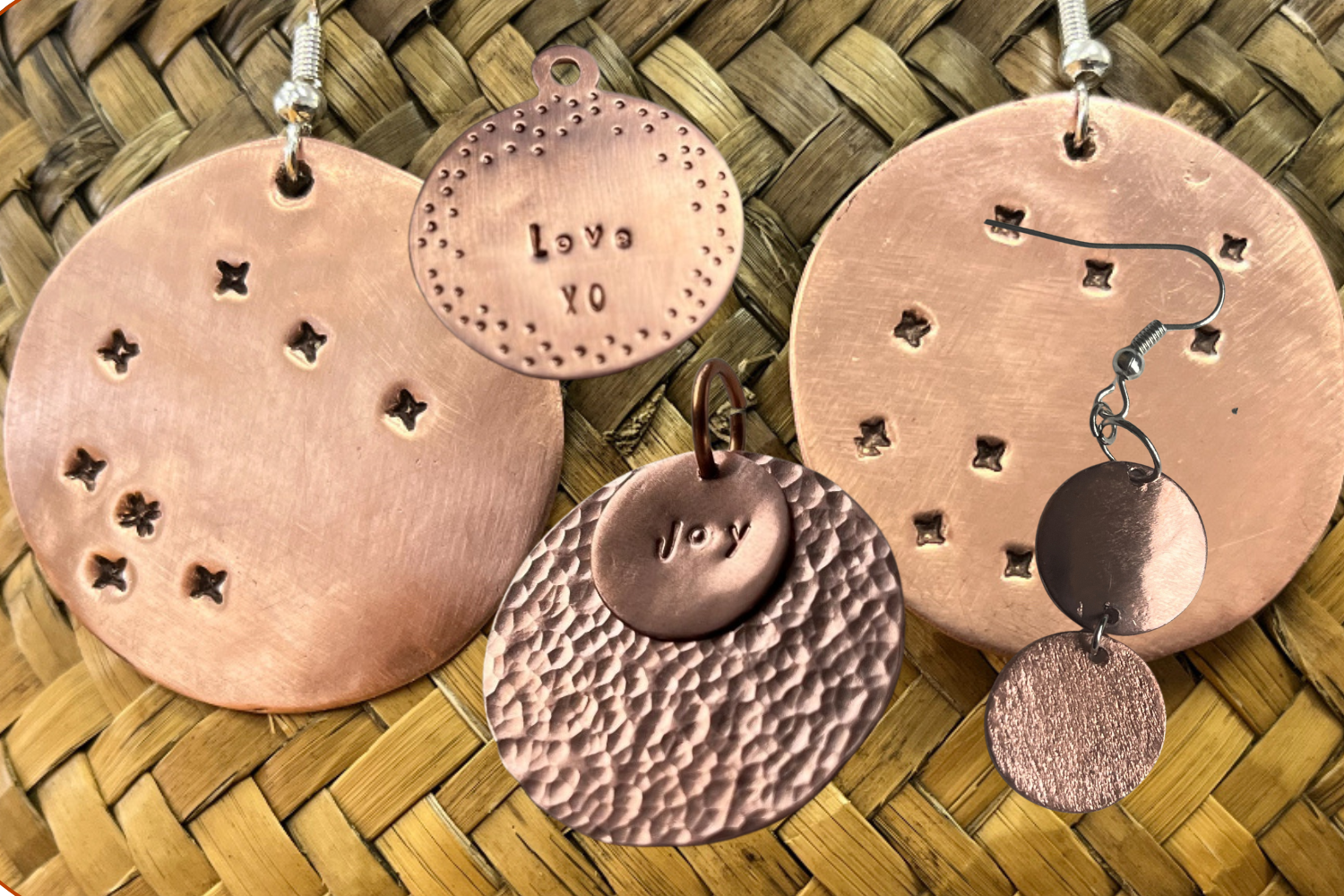 Copper Earring and Pendants