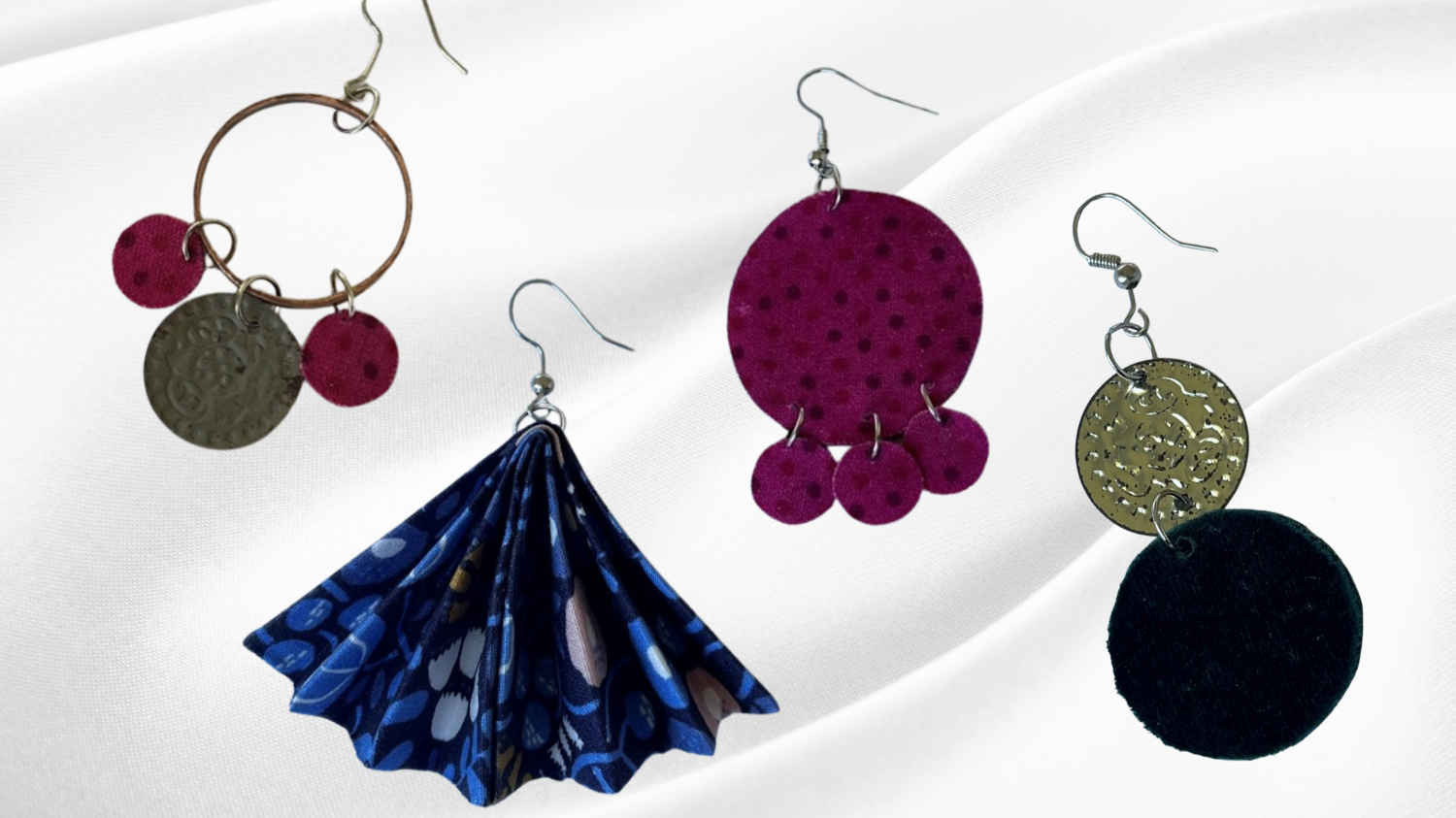 Upcycle Material Earrings