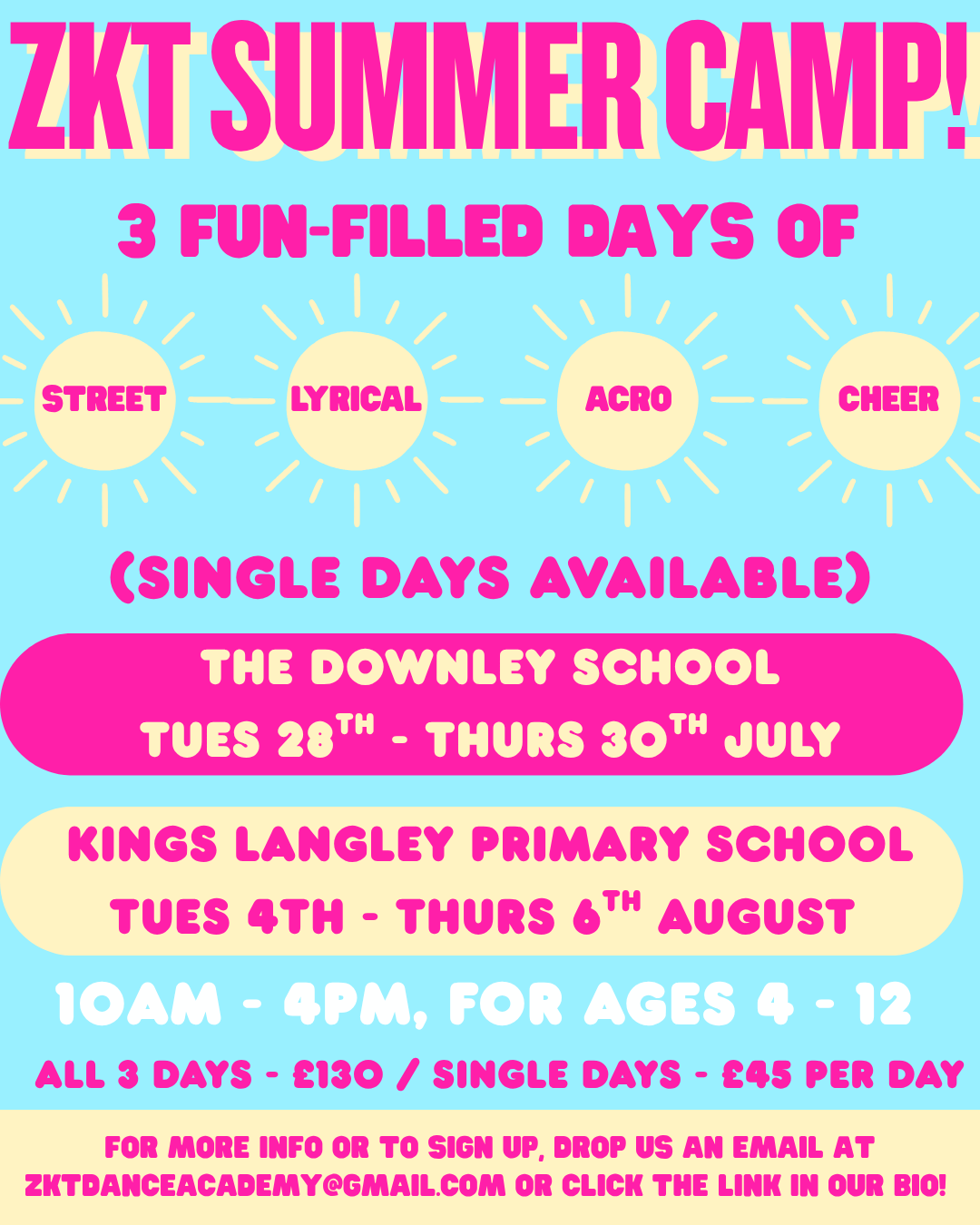 Kings Langley Summer Camp!