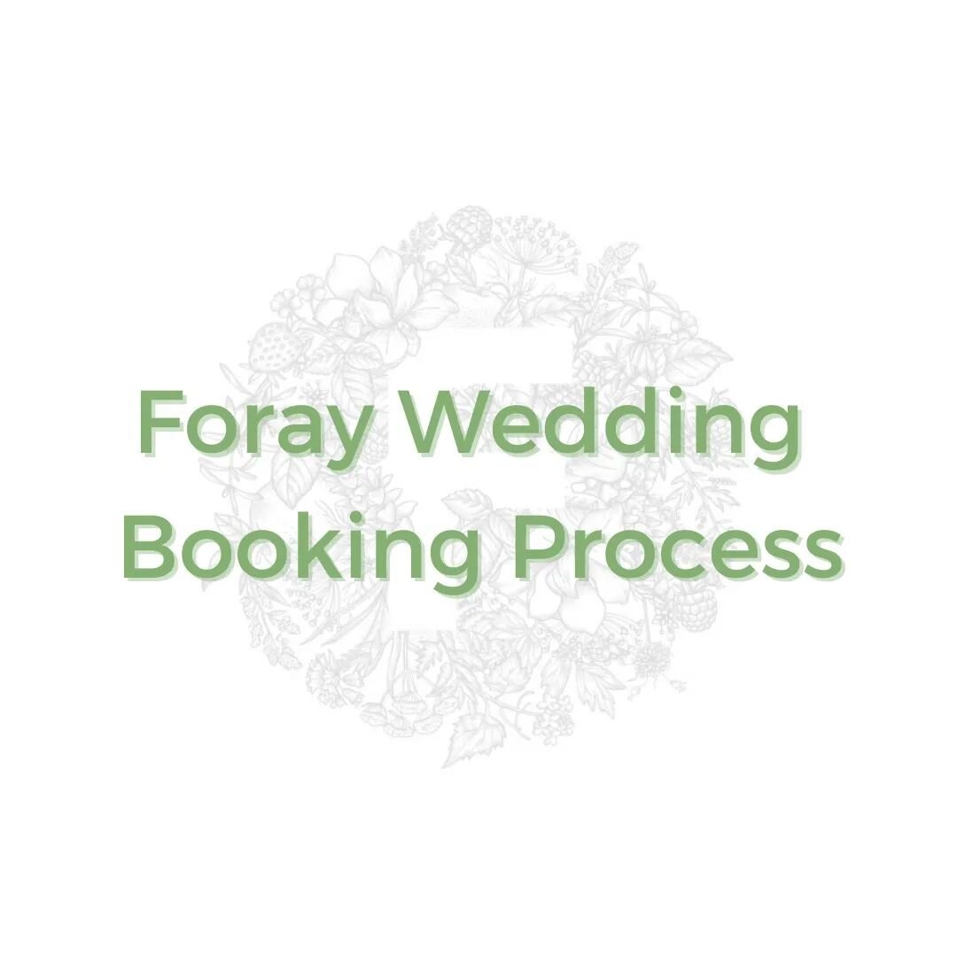 Wedding Process

At Foray we know planning a wedding can be stressful and overwhelming.

So we are making our booking process as easy as possible 

Send us an email info@foraycatering.co.uk we will send you our 2023 Wedding Brochure 

#foraycatering 