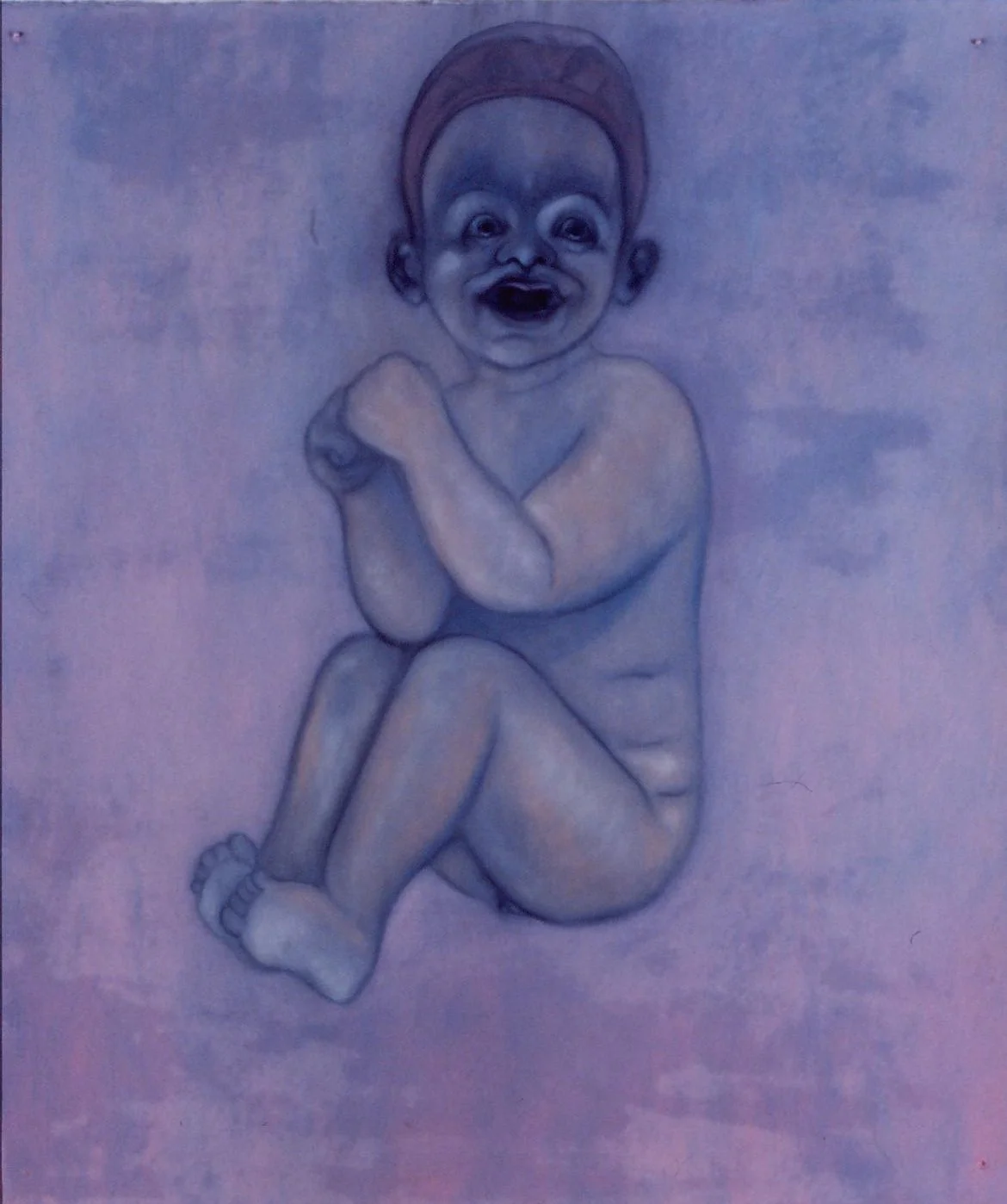 Baby 2001 oil on paper 50"x 50"