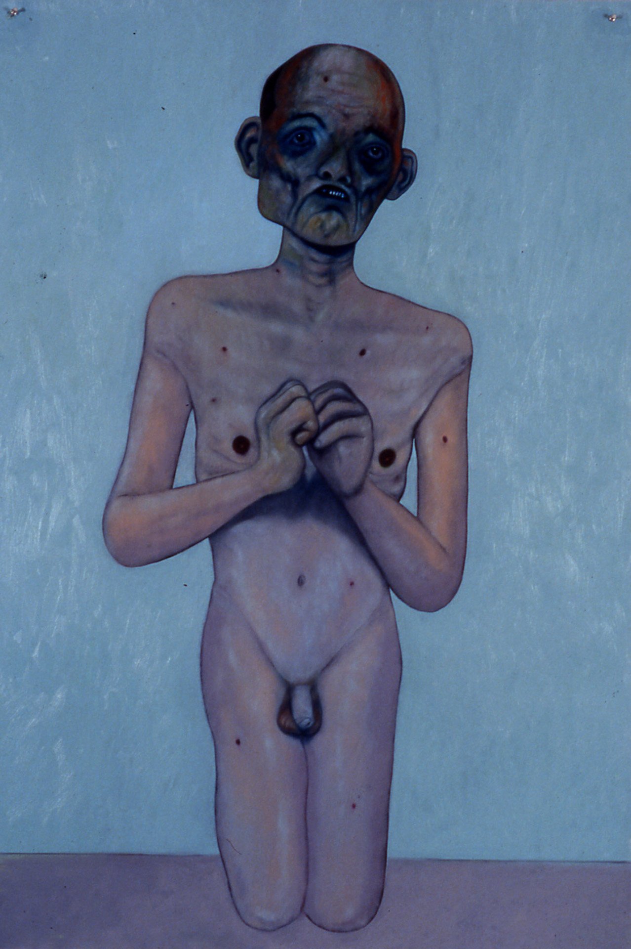 Supplicant no. 18 The Humble Servant 2000 oil on paper 62"x 42"