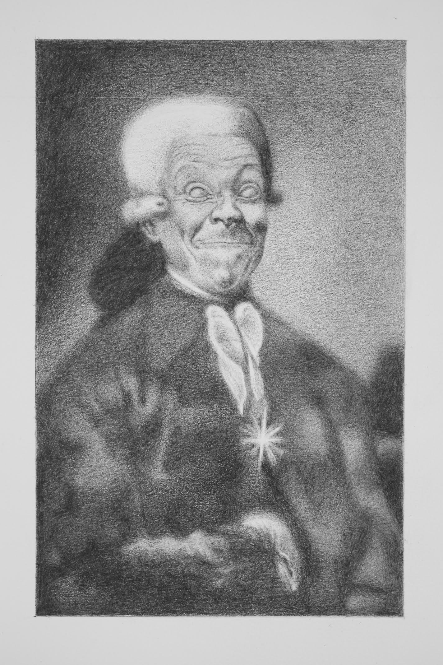 Mozart 2015 graphite on paper 8"x5"