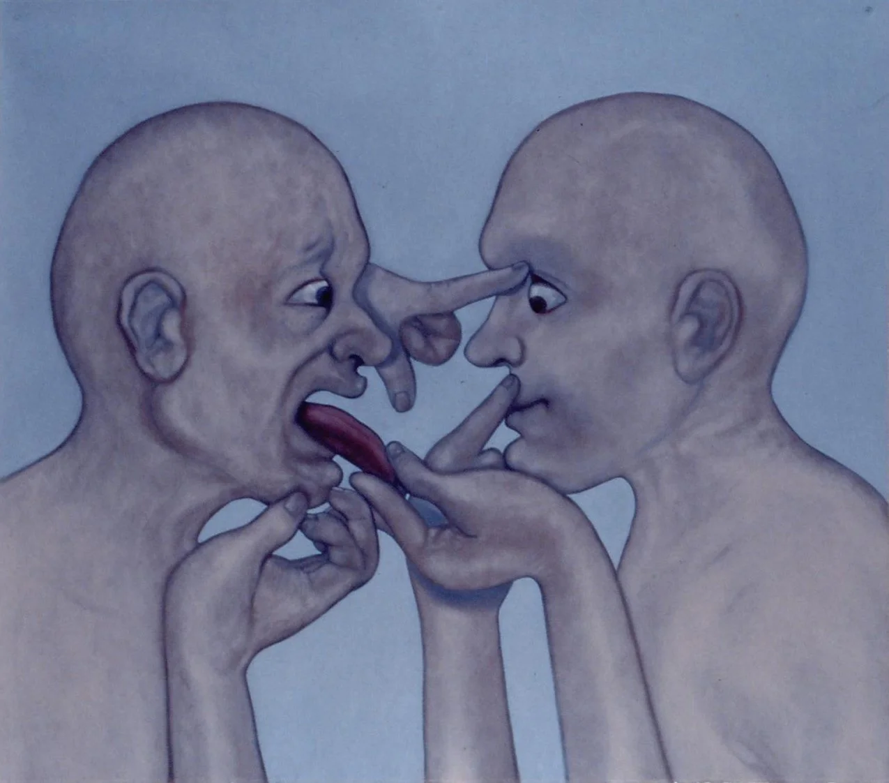 Scientific Supplicants 2001 oil on paper 42"x 48"