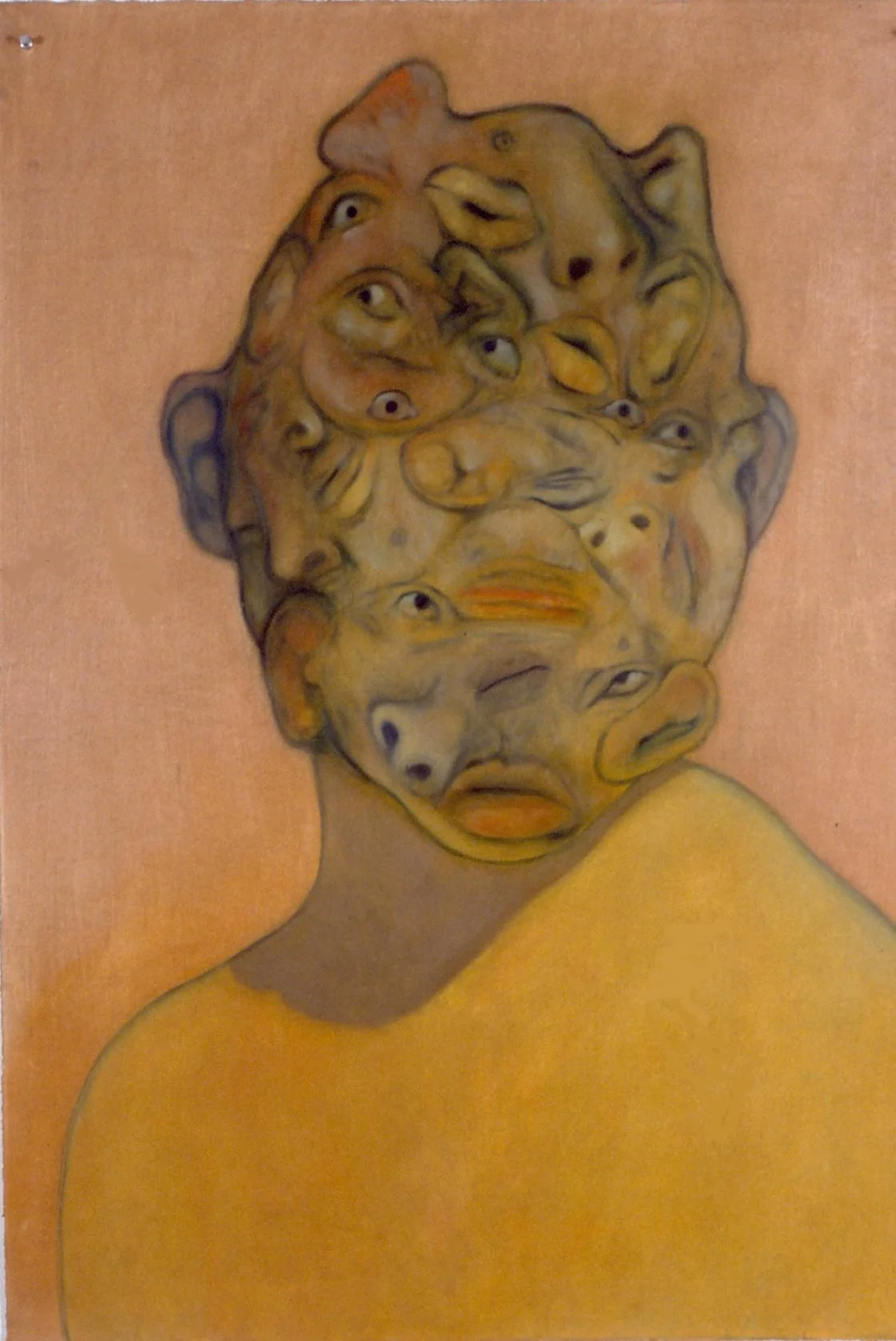 The girl next door 2000 oil on paper 42"x 30"