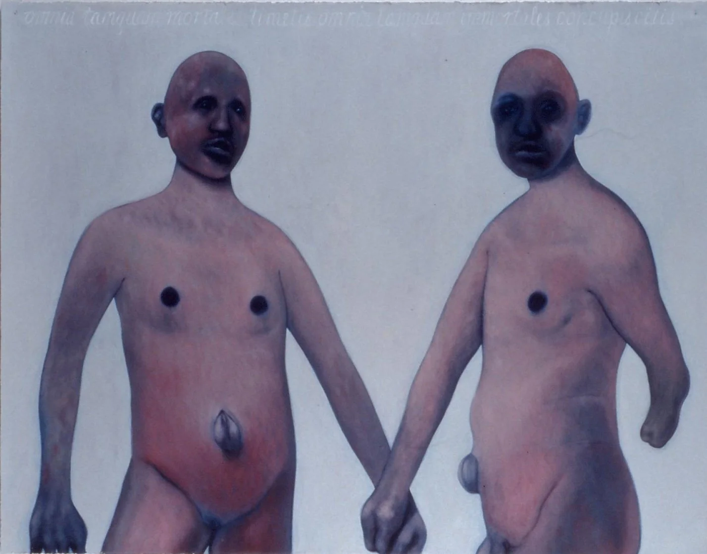 Supplicant Clones "Omnia tamquam mortales timetis omnia tamquam immortale concupiscitis" You act like mortals in all that you fear, and immortals in all you desire- Seneca 2001 oil on paper 