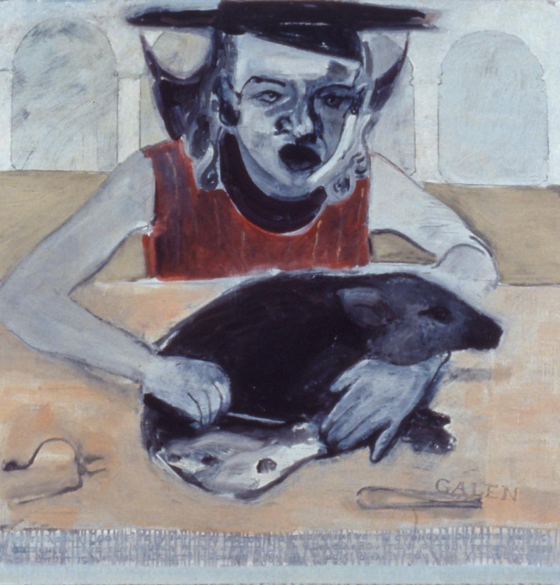 Galen c. 1990s oil on paper