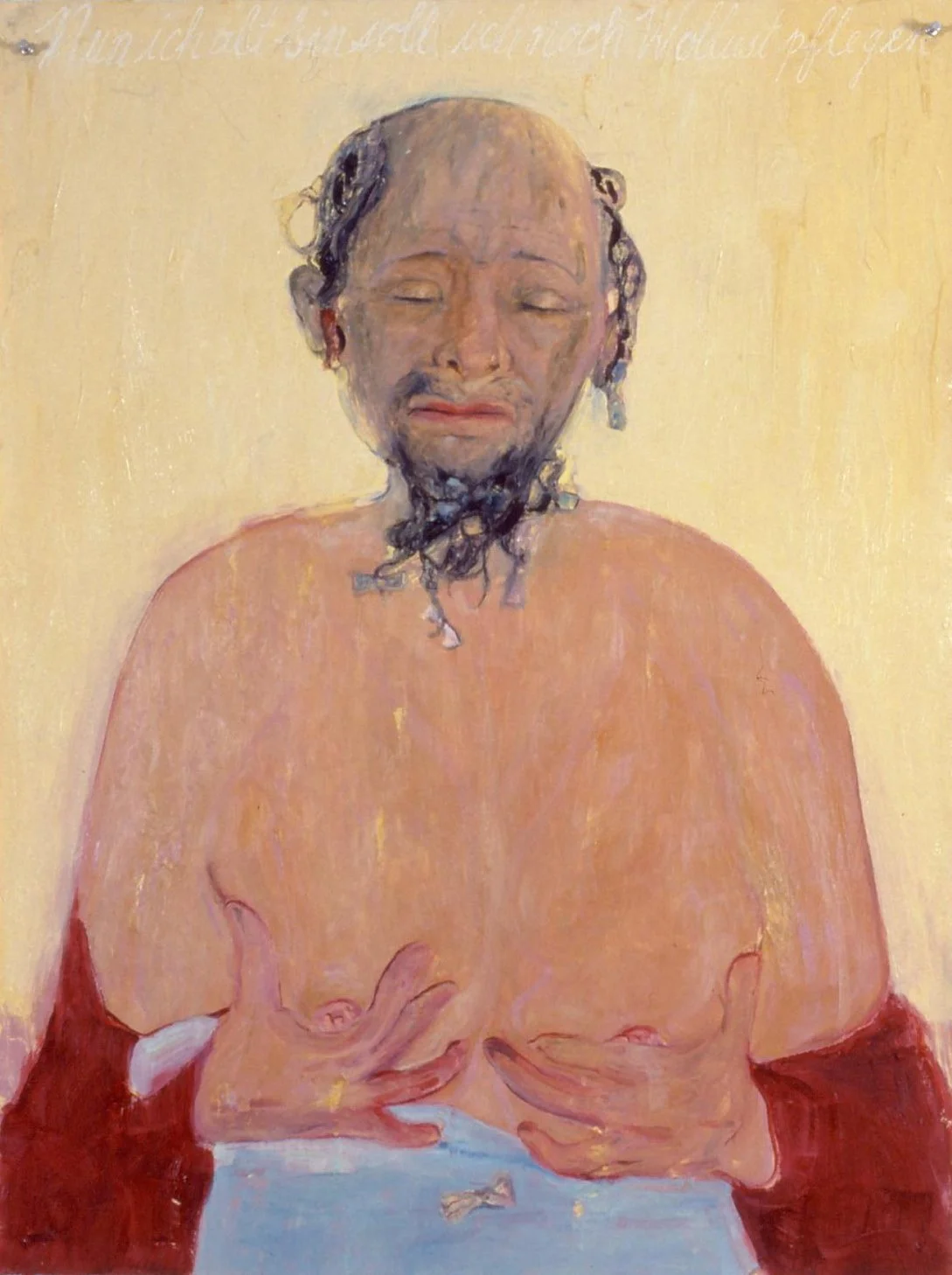 Portrait of Daniel Paul Schreber no. 1 The Voluptuous Schreber 1999 oil on paper 43"x29" 
