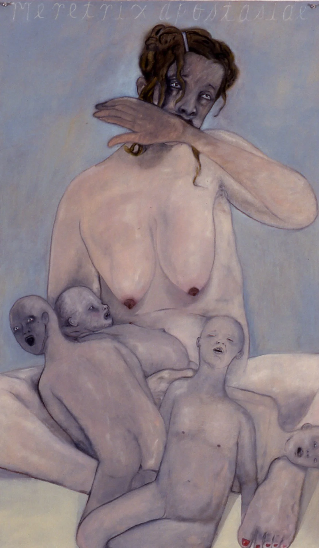 Meretrix Apostasiae 1999 oil on paper 60"x 36"
