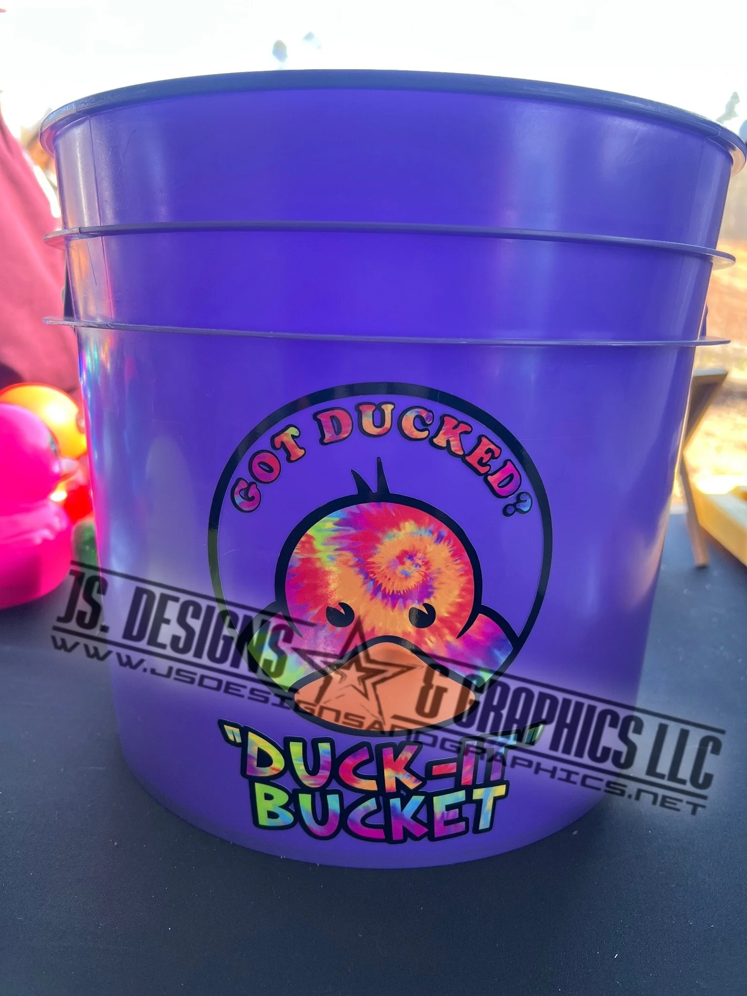 The Tie-Dye Purple “DUCK-IT” Bucket — The Original 